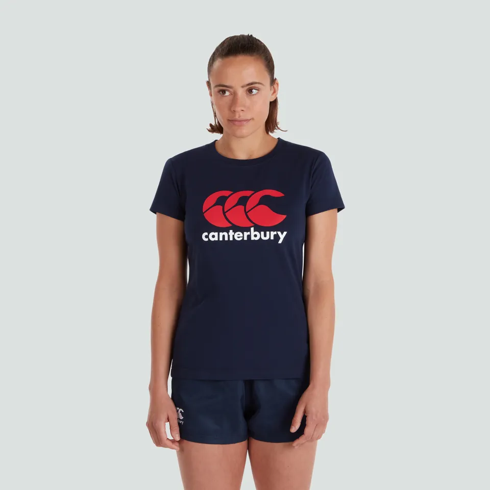 camiseta-canterbury-ccc-logo-mujer-azul-marino image 1