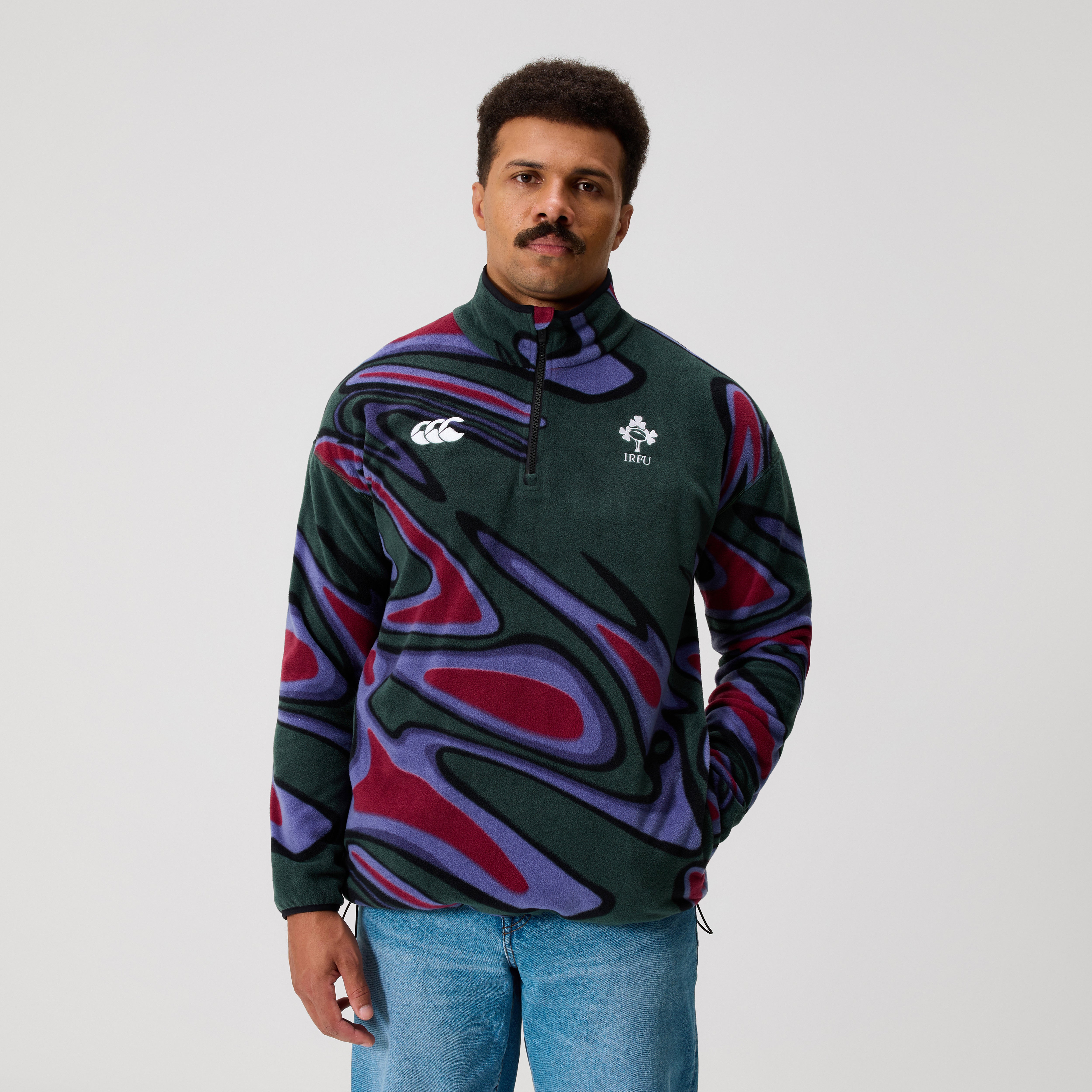 canterbury-ireland-retro-forro-polar-verde-p-rpura-unisex image 1