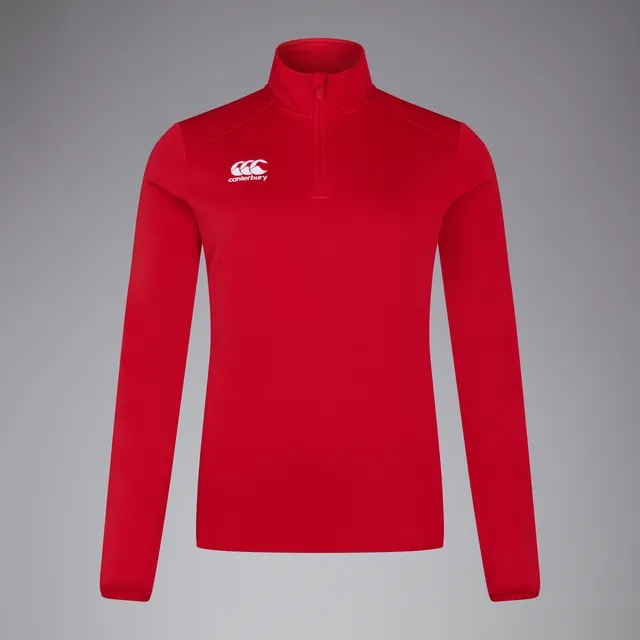 canterbury-camiseta-t-rmica-mujer-club-1-4-zip-mid-layer-roja image 1