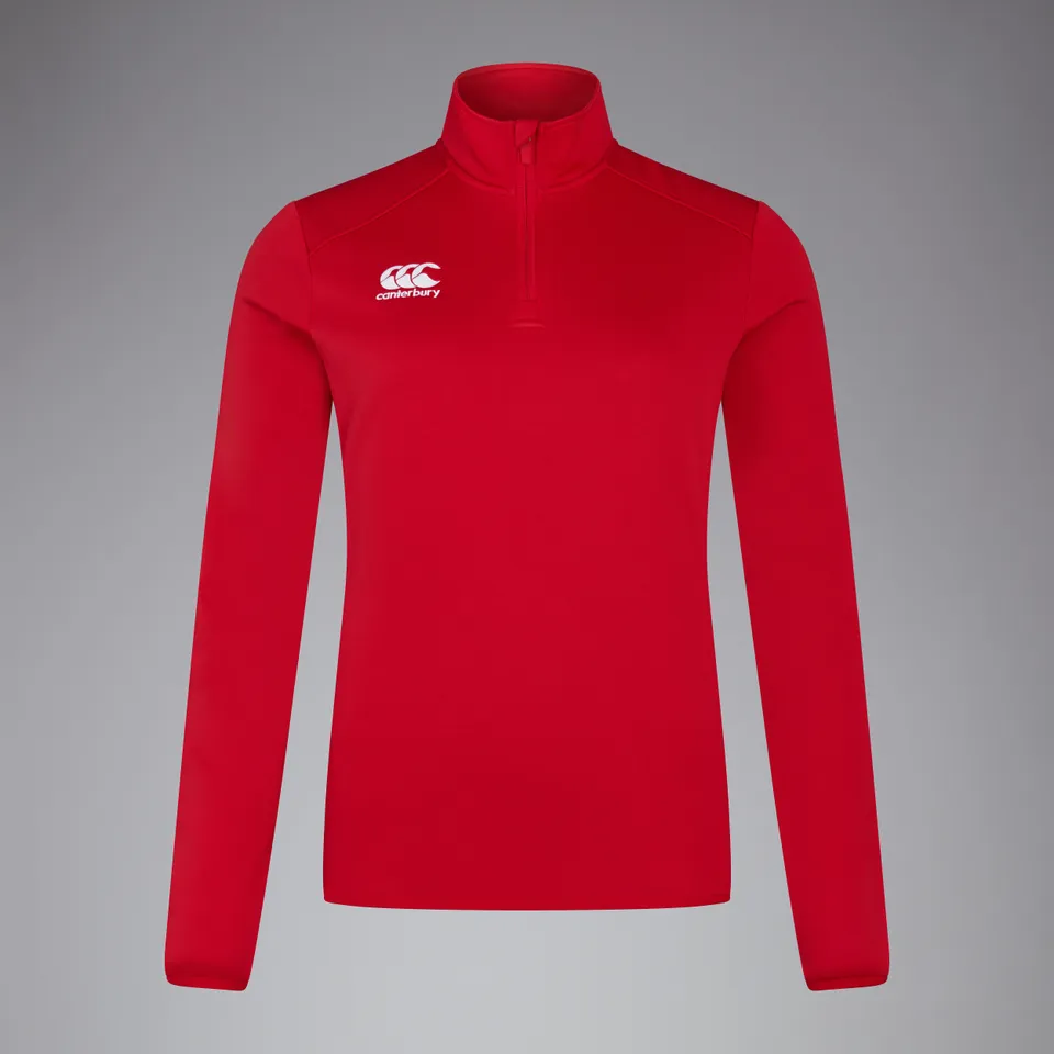 canterbury-camiseta-t-rmica-mujer-club-1-4-zip-mid-layer-roja image 1