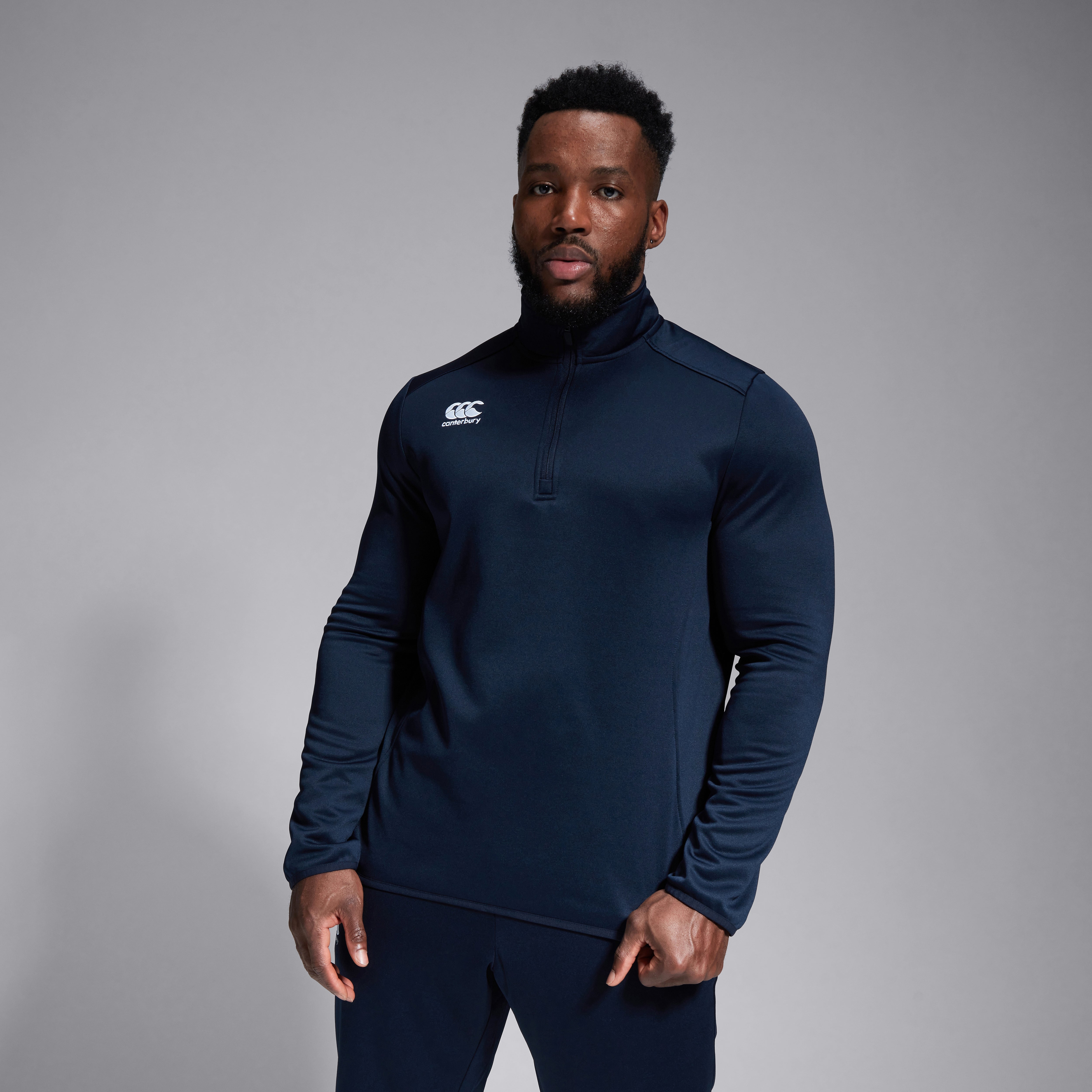 canterbury-mens-club-1-4-zip-mid-layer-training-top-navy-sudadera-de-entrenamien image 4
