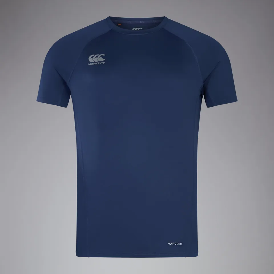 canterbury-camiseta-s-per-ligera-small-logo-para-hombre-azul-mar-caqui image 1