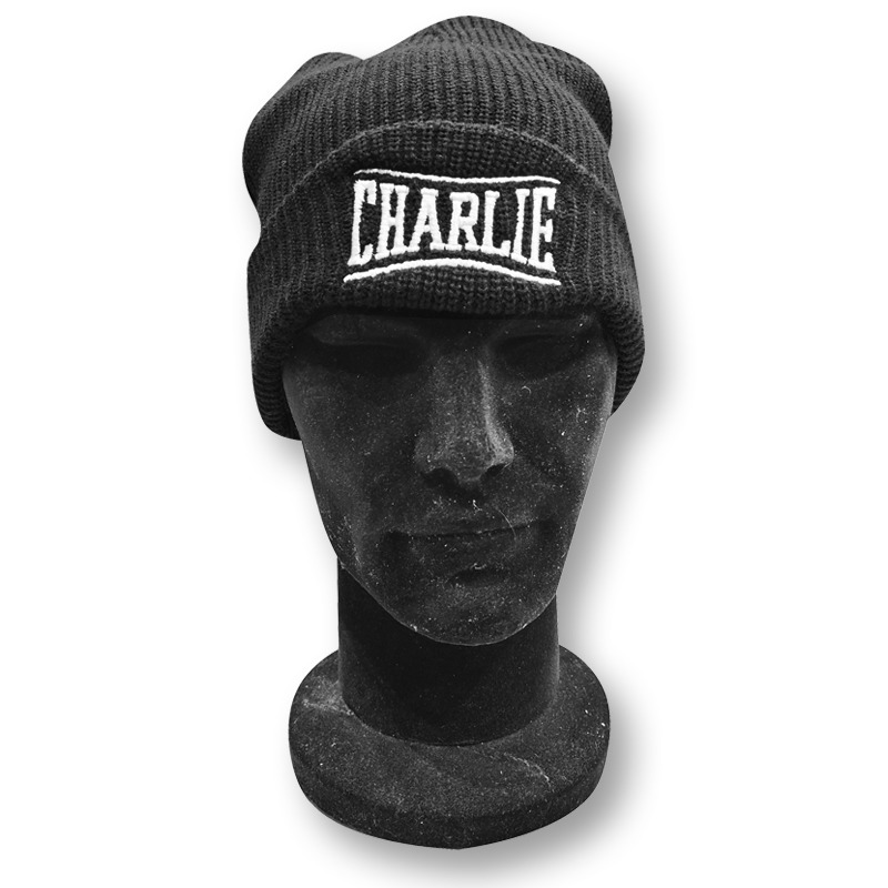 charlie-boxing-vintage-gorro-de-punto-unisex-con-logo-bordado image 2