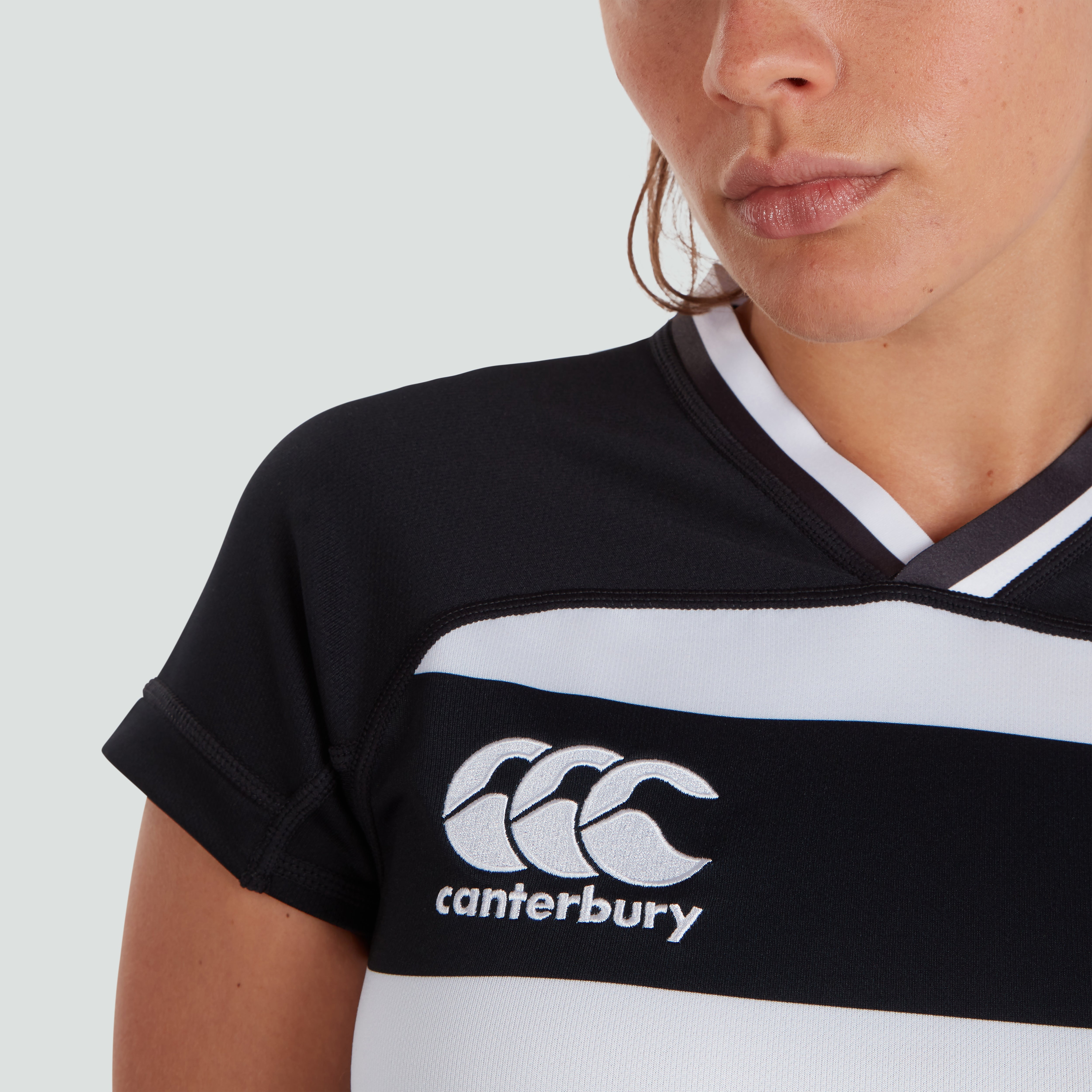 canterbury-vapodri-evader-hooped-jersey-mujer-negro image 5