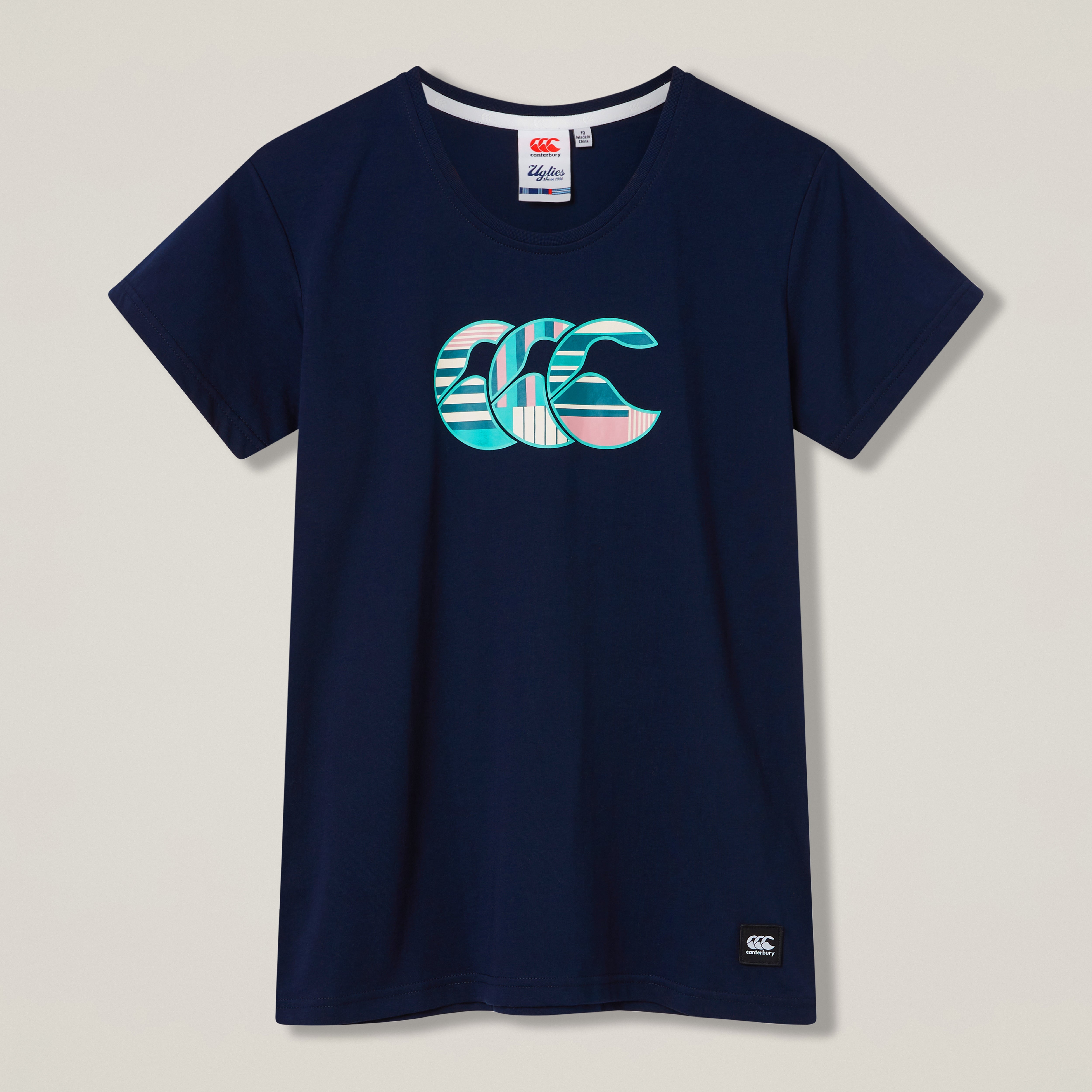 canterbury-uglies-logo-tee-azul-marimno-para-mujer-camiseta-deportiva-de-corte-e image 1