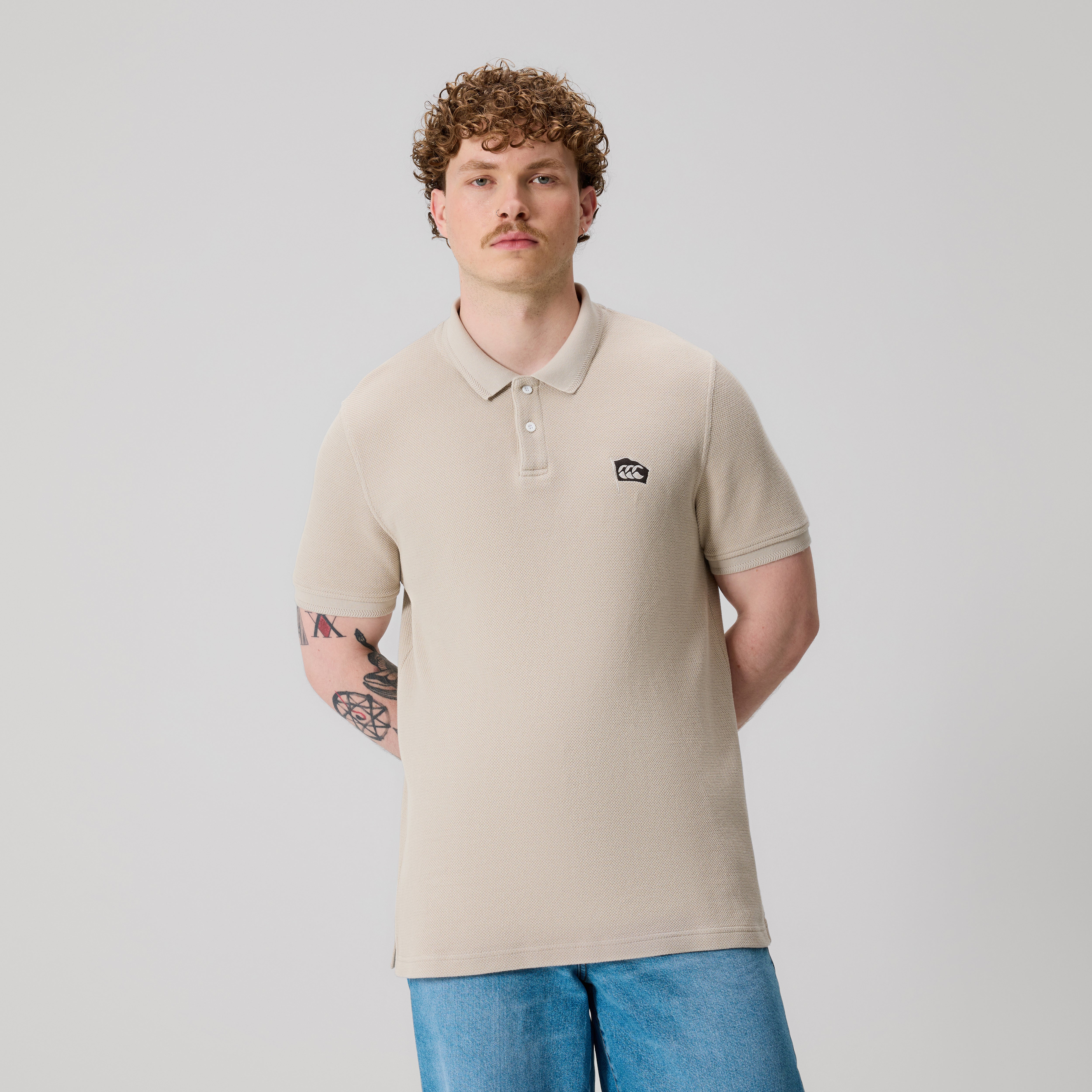 canterbury-ccc-classic-polo-beige-para-hombre image 1