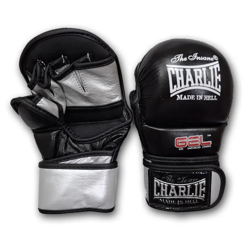 charlie-boxing-guantillas-mma-gel-sparring-piel-de-b-falo-6-oz image 1