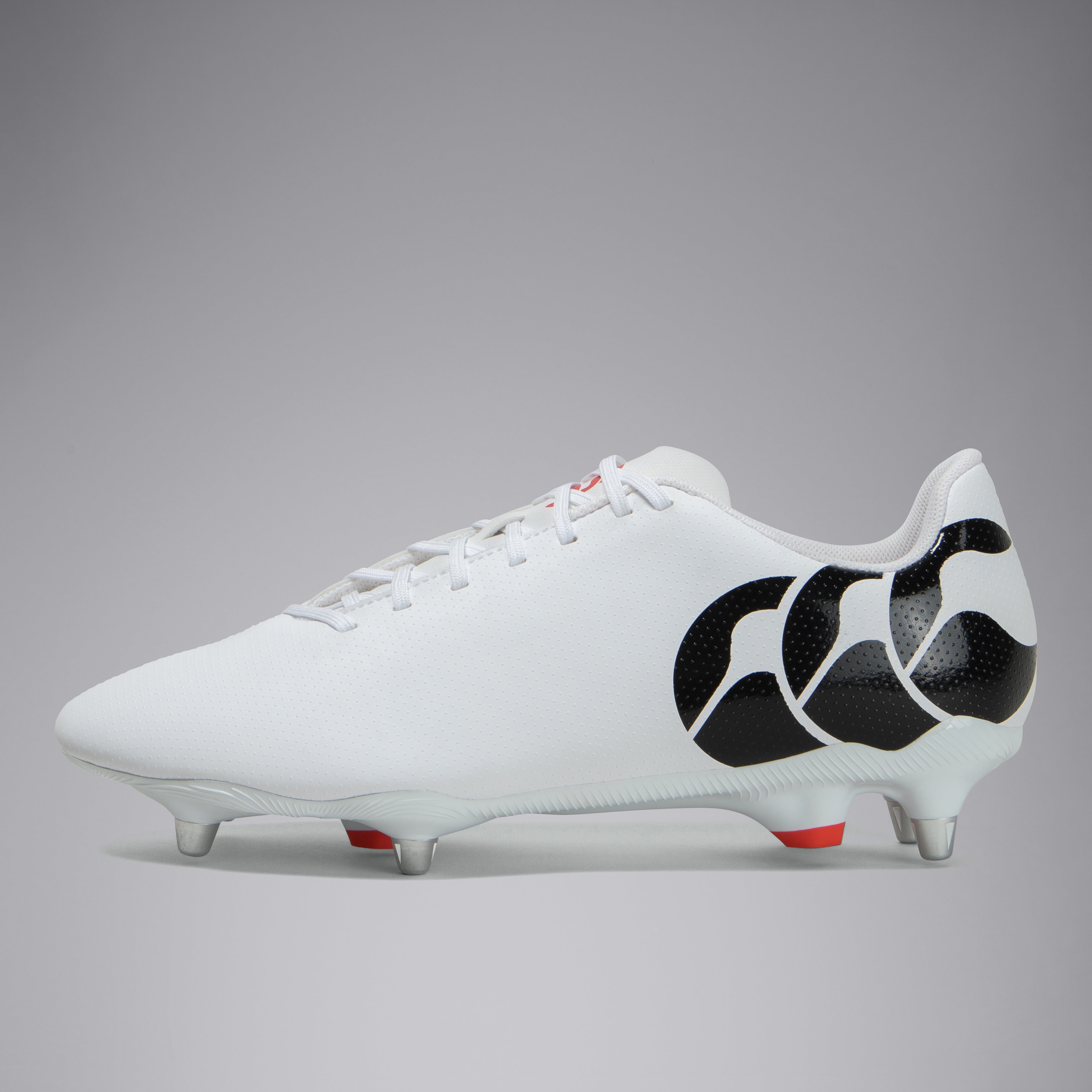 canterbury-junior-unisex-kids-ccc-speed-raze-soft-ground-botas-de-rugby-blancas image 1