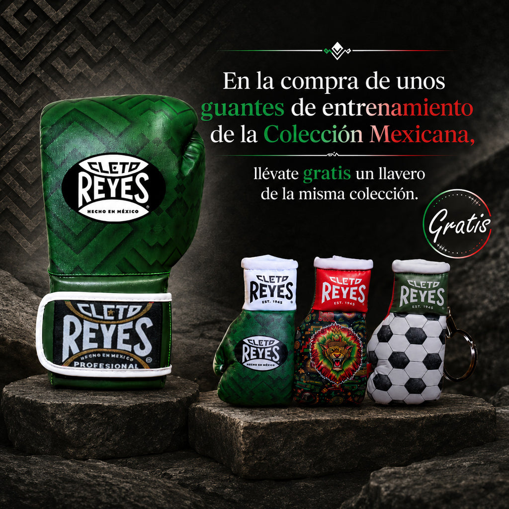 cleto-reyes-guante-miniatura-con-llavero-colecci-n-mexicana-adorno-de-boxeo image 1