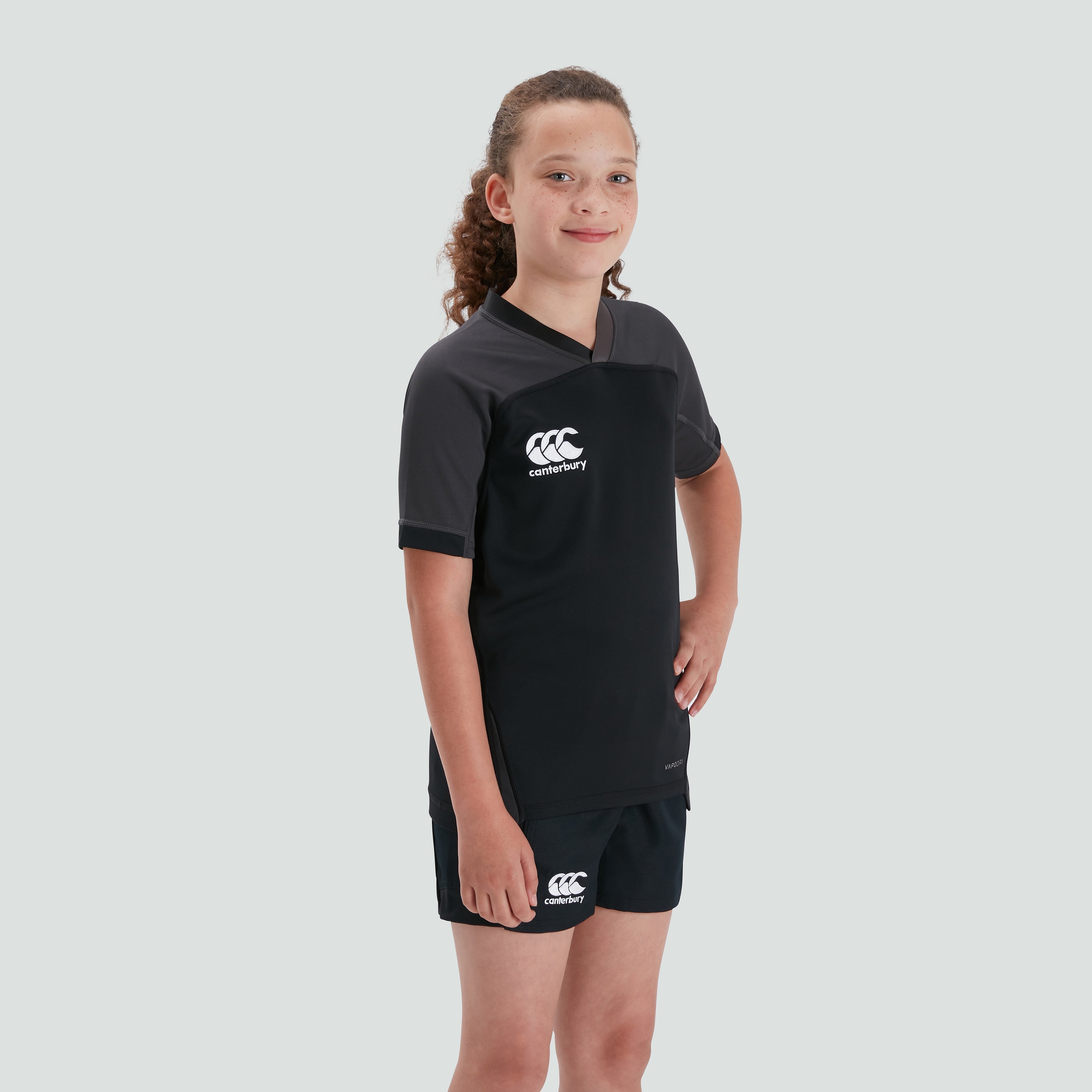 canterbury-vapodri-evader-camiseta-junior-unisex-negra image 3