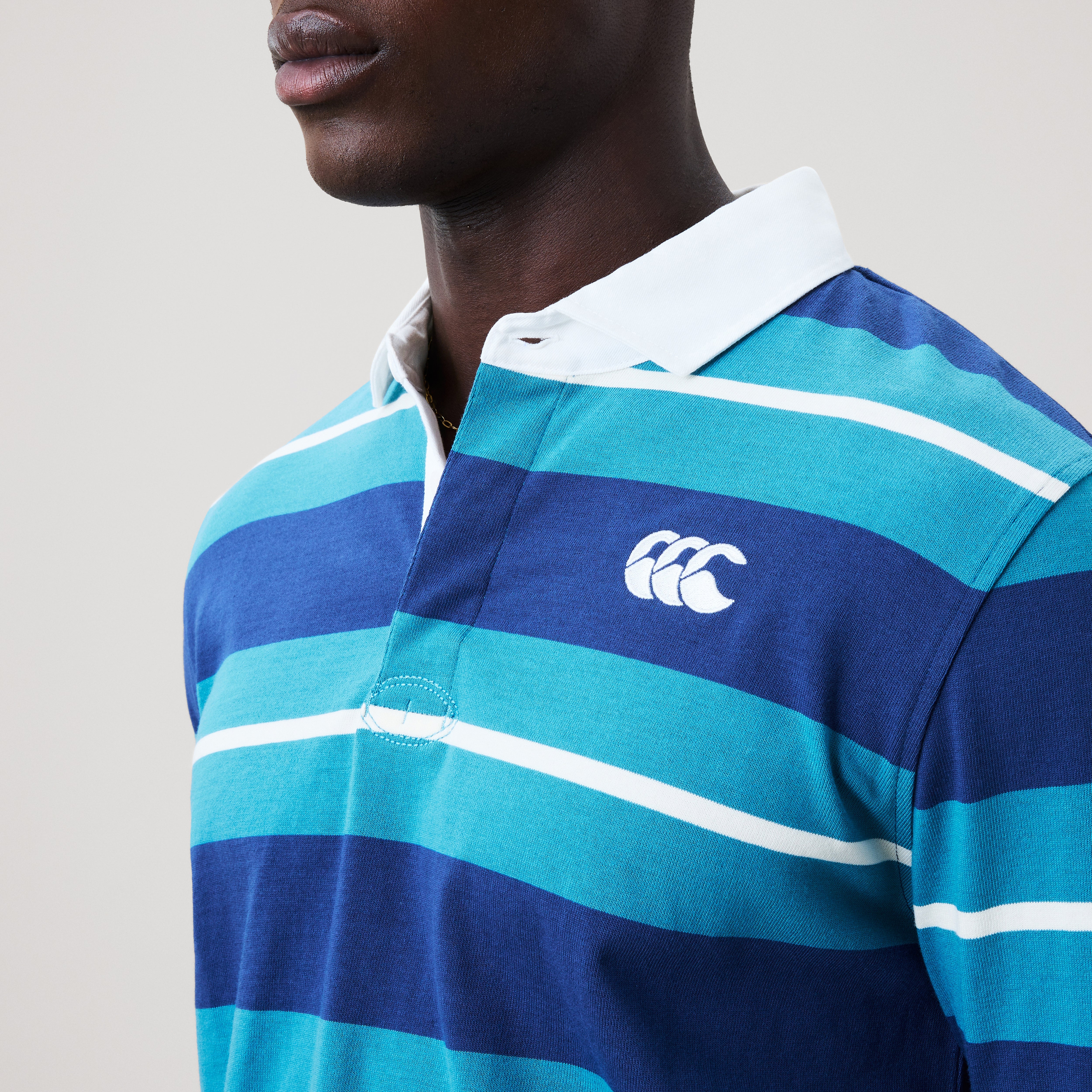 camiseta-de-rugby-canterbury-stripe-azul-para-hombre image 7