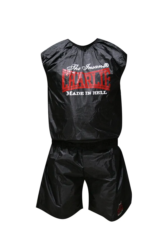 charlie-boxing-sauna-corta-traje-de-sauna-de-nylon-dos-piezas image 1