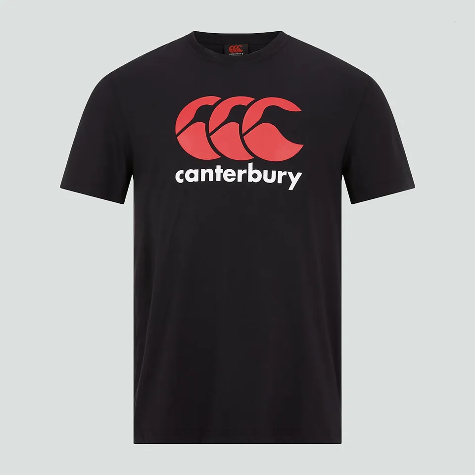 camiseta-canterbury-ccc-logo-tee-negra-para-junior-unisex image 1