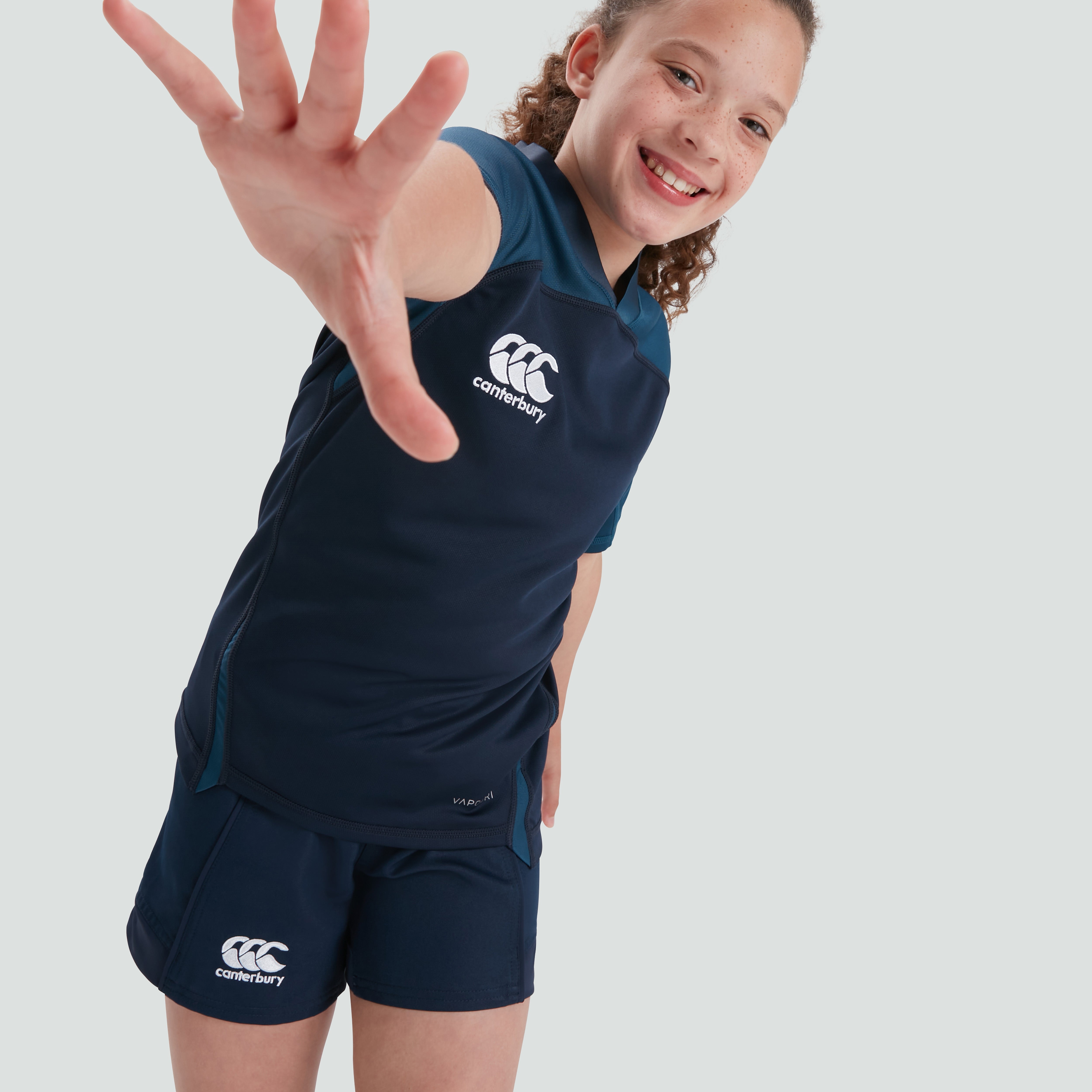 canterbury-vapodri-evader-camiseta-de-rugby-junior-unisex-azul-marino image 4