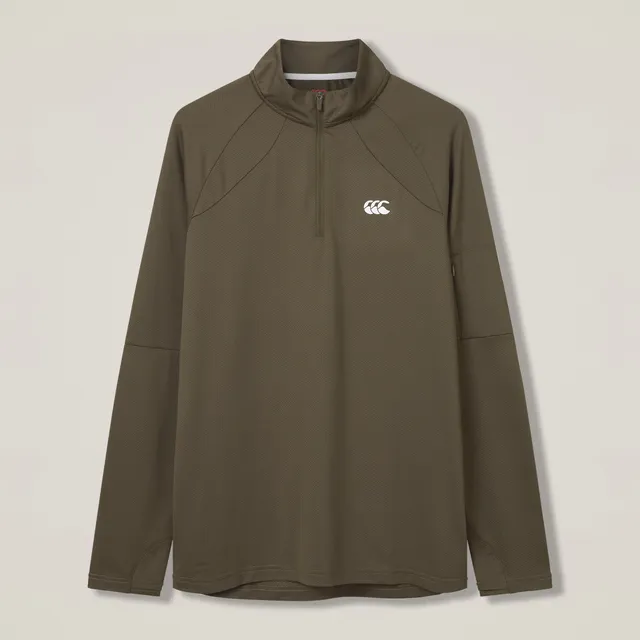 canterbury-tempo-1-4-zip-green-sudadera-de-entrenamiento-para-hombre image 1