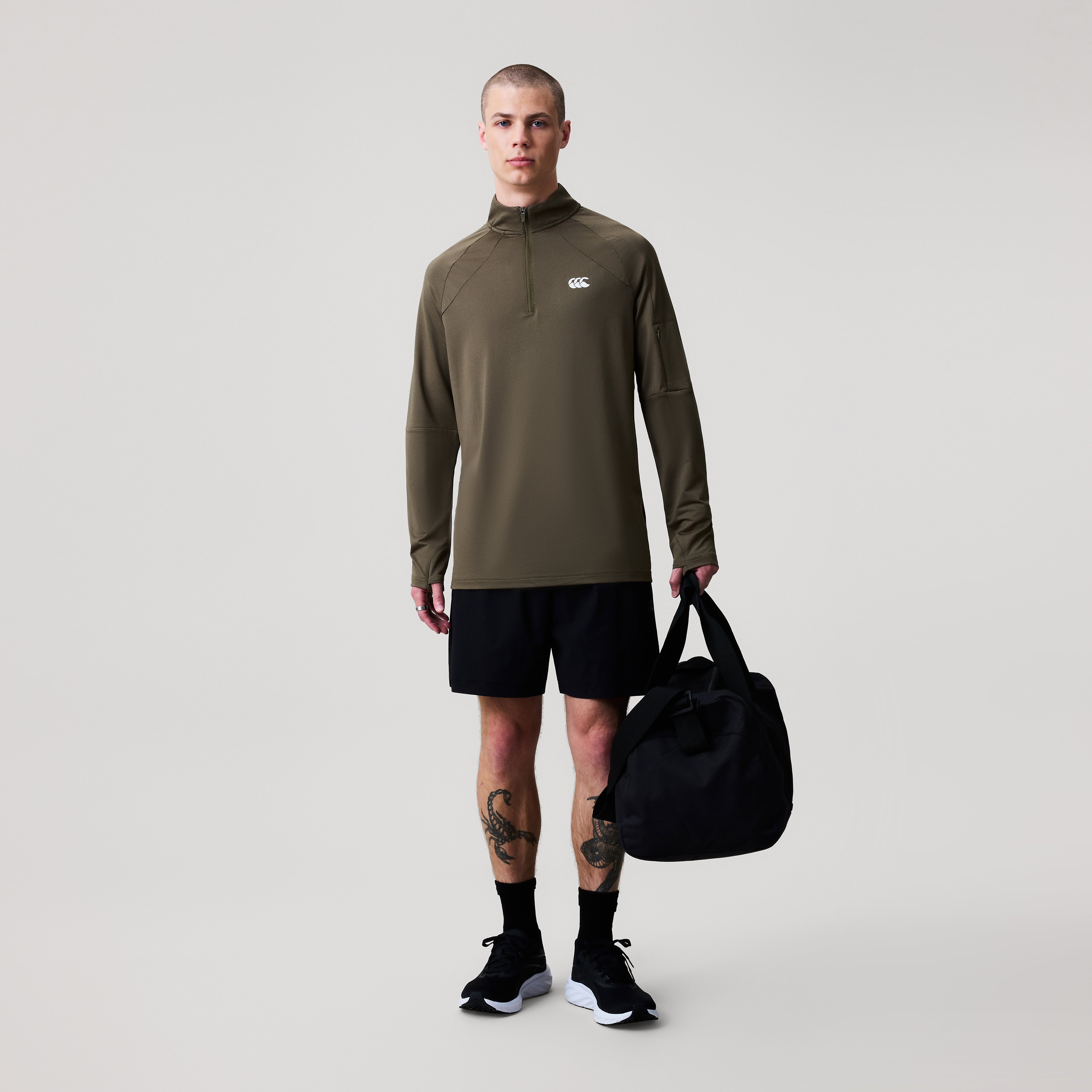 canterbury-tempo-1-4-zip-green-sudadera-de-entrenamiento-para-hombre image 2