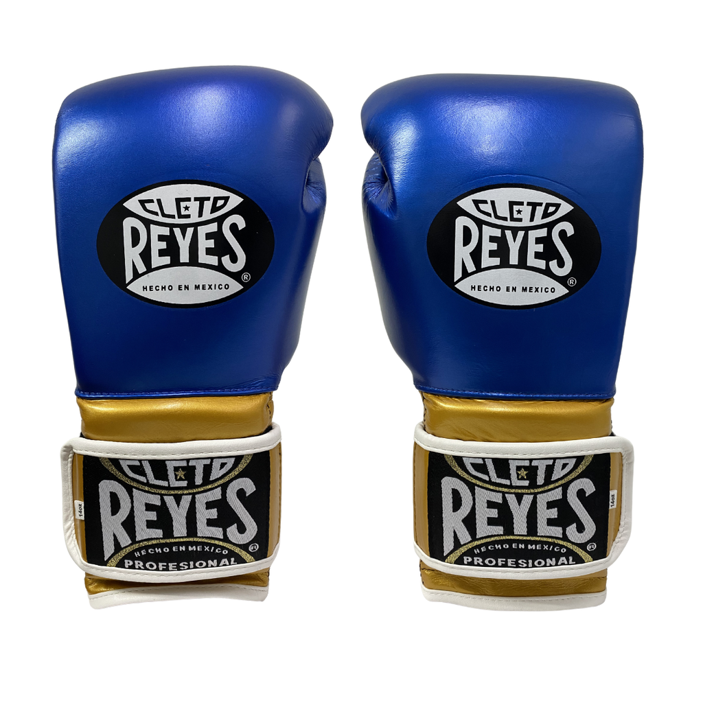 cleto-reyes-guante-de-entrenamiento-piel-de-res-14-oz-c-cierre-de-contacto-azul- image 1