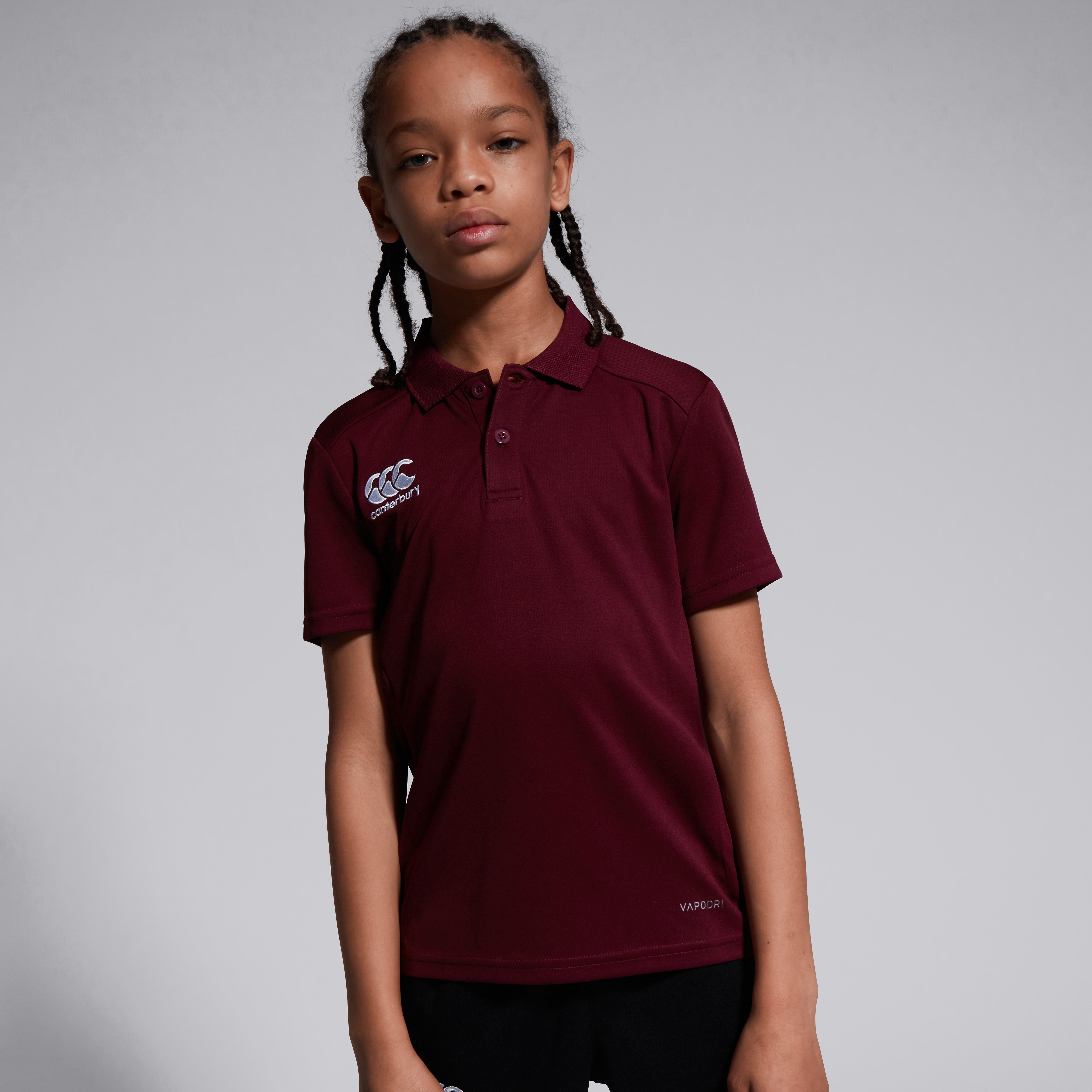 canterbury-club-dry-polo-shirt-granate-para-junior-unisex image 2