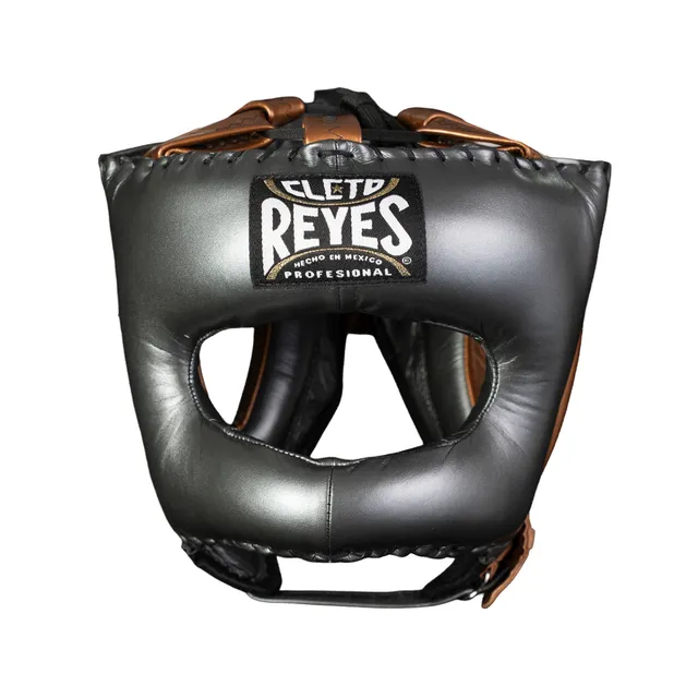 cleto-reyes-protector-de-cabeza-tradicional-en-piel-de-res-gris-oxford-cobrizo image 1