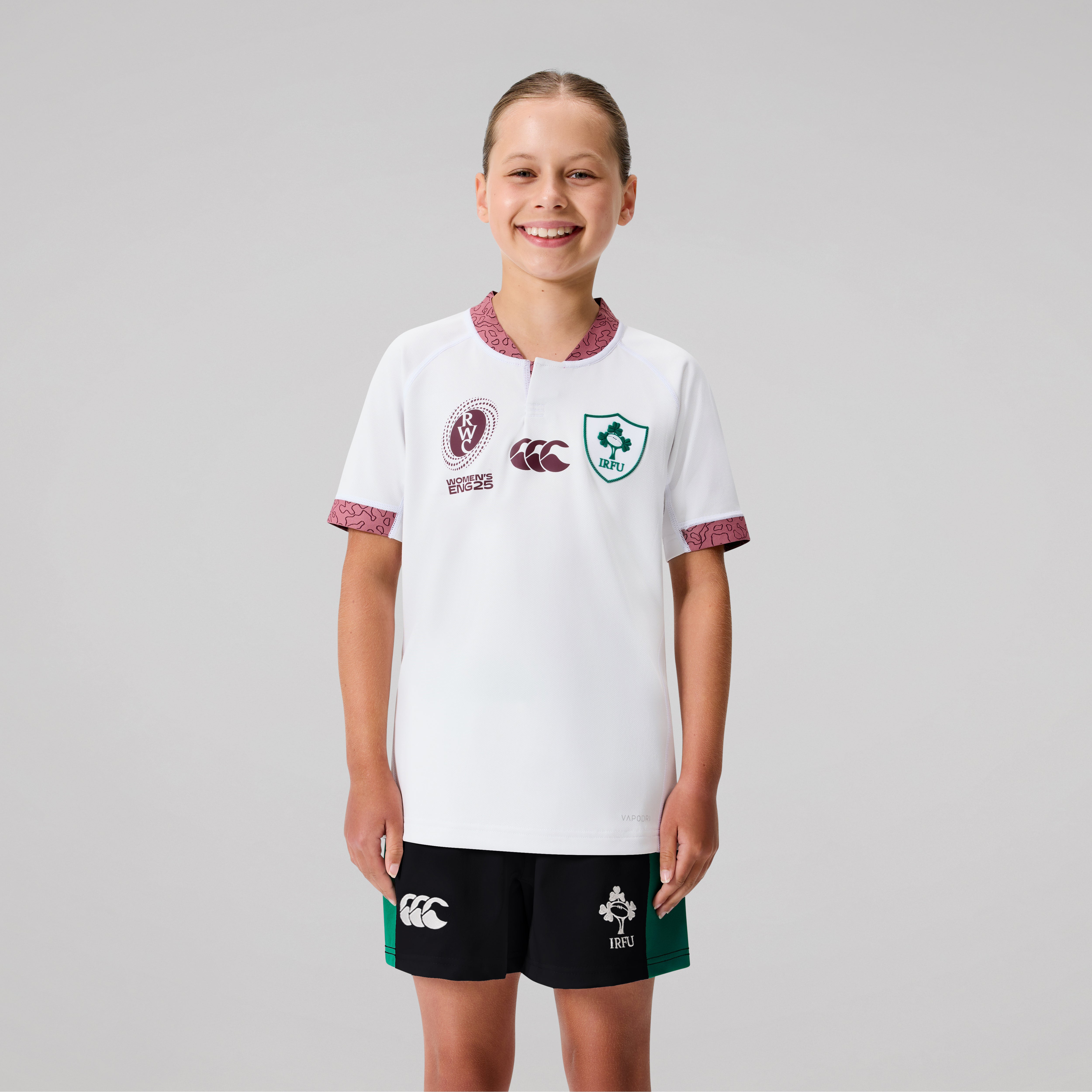 canterbury-ireland-rwc-2025-pro-camiseta-de-rugby-junior-unisex-blanca image 1