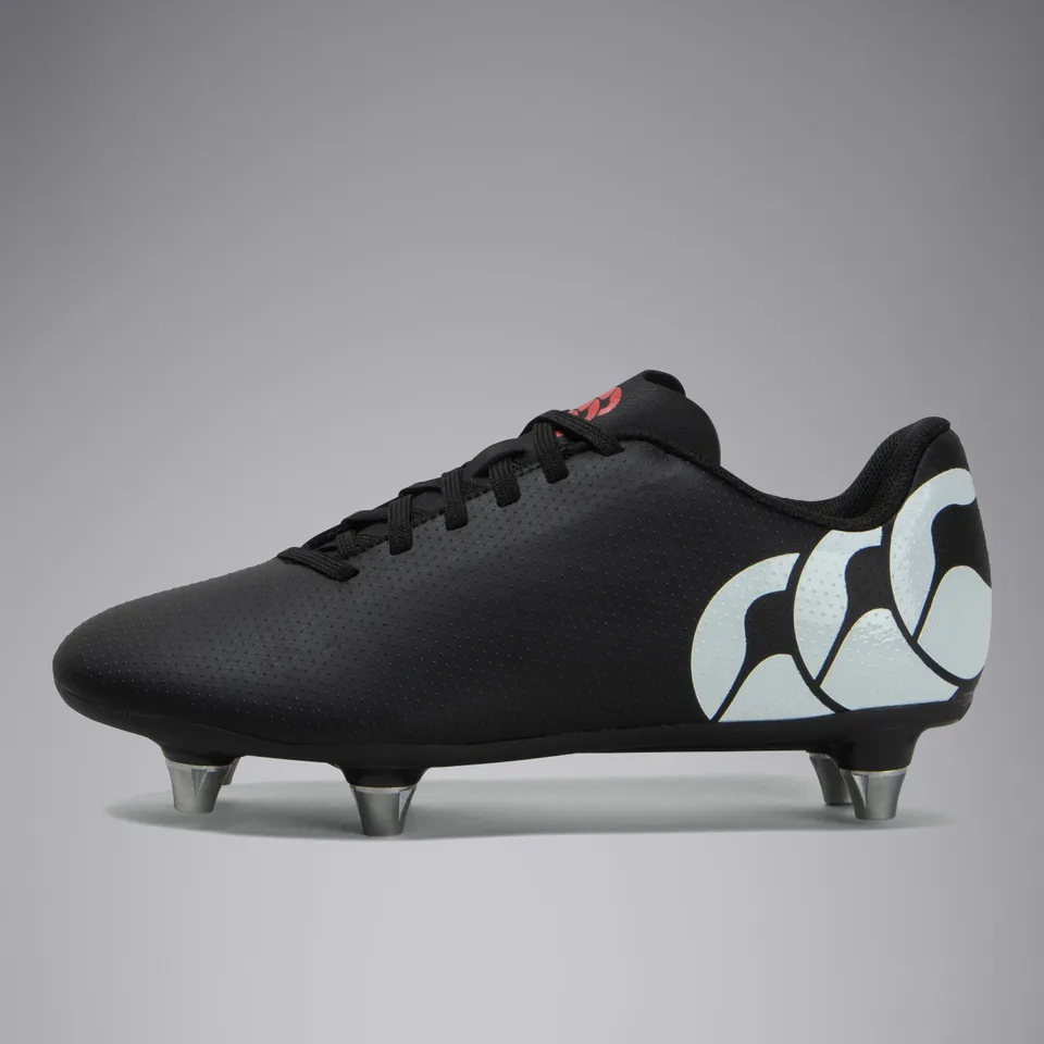 canterbury-speed-raze-junior-soft-ground-boots-black-white image 1