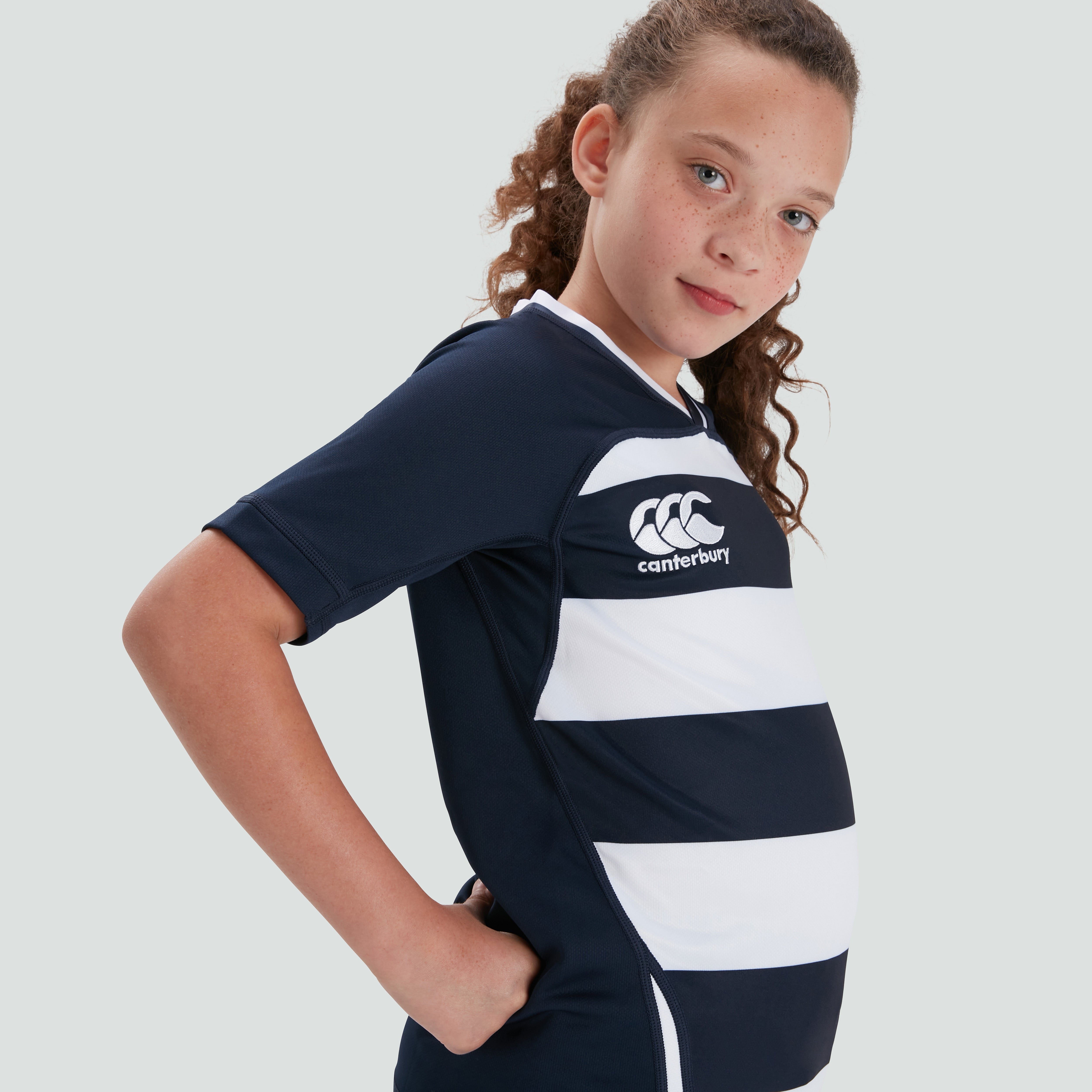 canterbury-vapodri-evader-hooped-jersey-junior-azul-marino-camiseta-de-rugby-ni- image 2