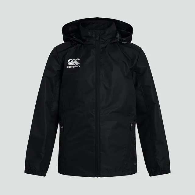 canterbury-junior-unisex-club-vaposhield-full-zip-rain-jacket-black-chaqueta-de- image 1