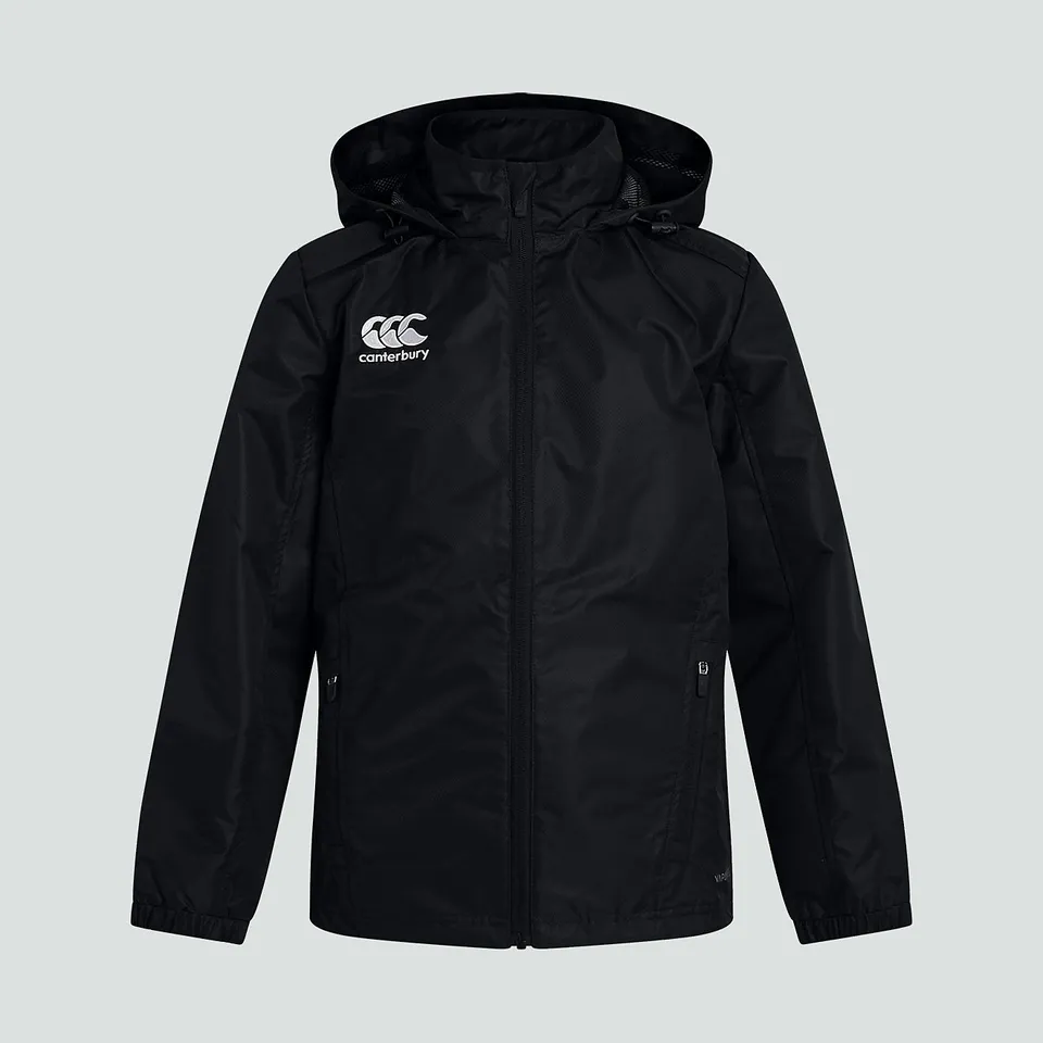 canterbury-junior-unisex-club-vaposhield-full-zip-rain-jacket-black-chaqueta-de- image 1