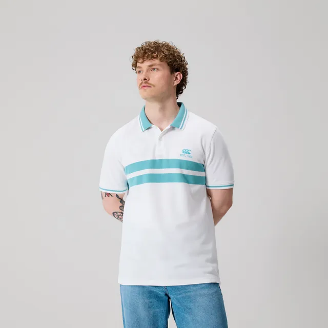 polo-canterbury-chest-stripe-blanco-hombre image 1