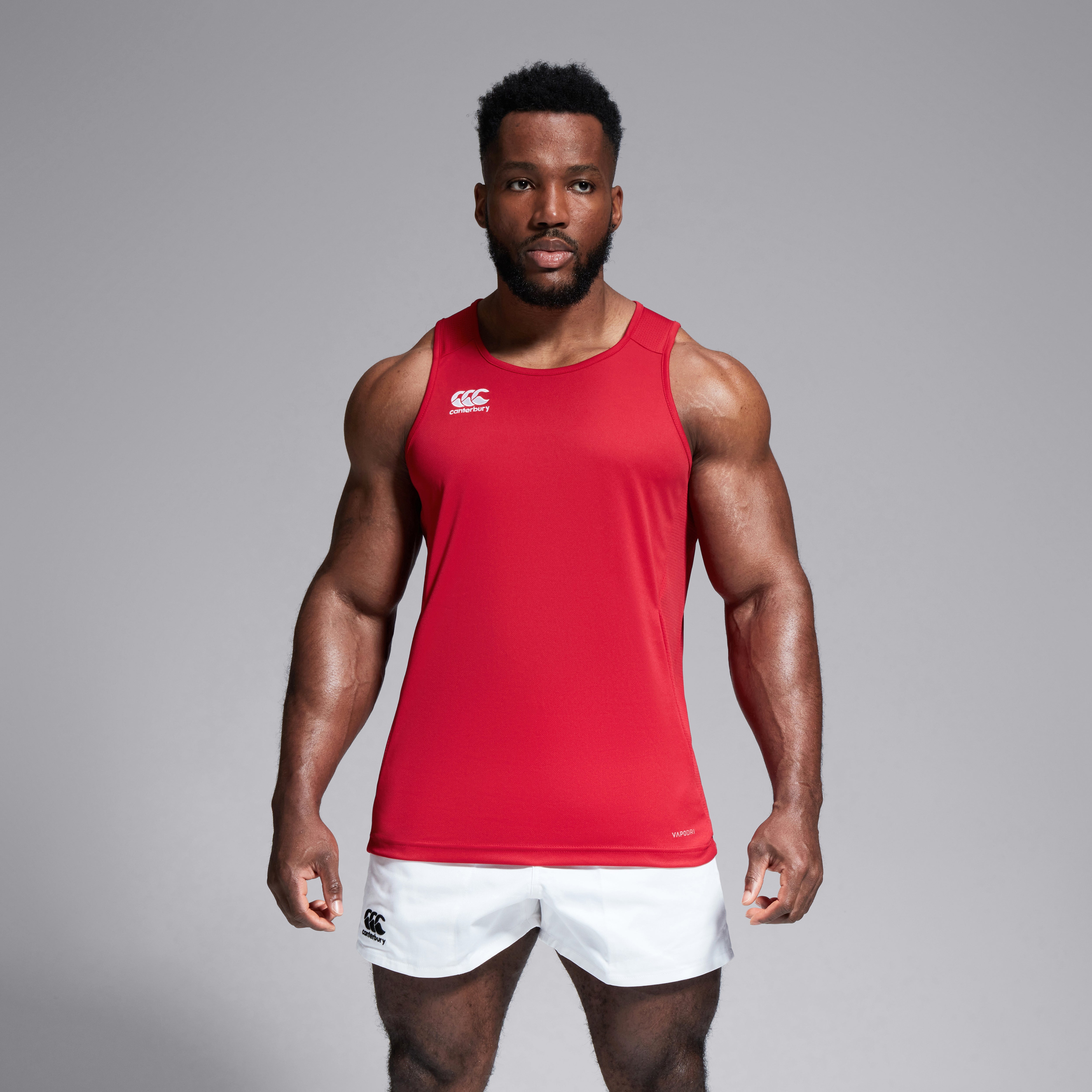 camiseta-sin-mangas-canterbury-club-dry-singlet-roja-para-hombre image 2