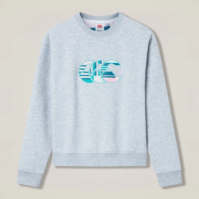canterbury-womens-uglies-logo-crew-sweatshirt-grey image 1