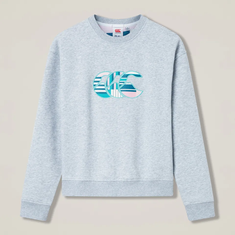 canterbury-womens-uglies-logo-crew-sweatshirt-grey image 1