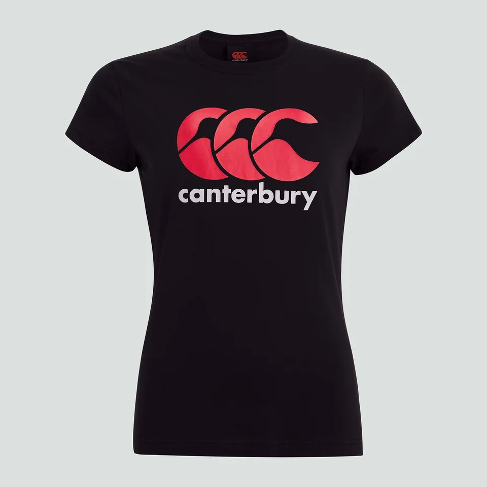 camiseta-canterbury-ccc-logo-tee-mujer-negro image 1