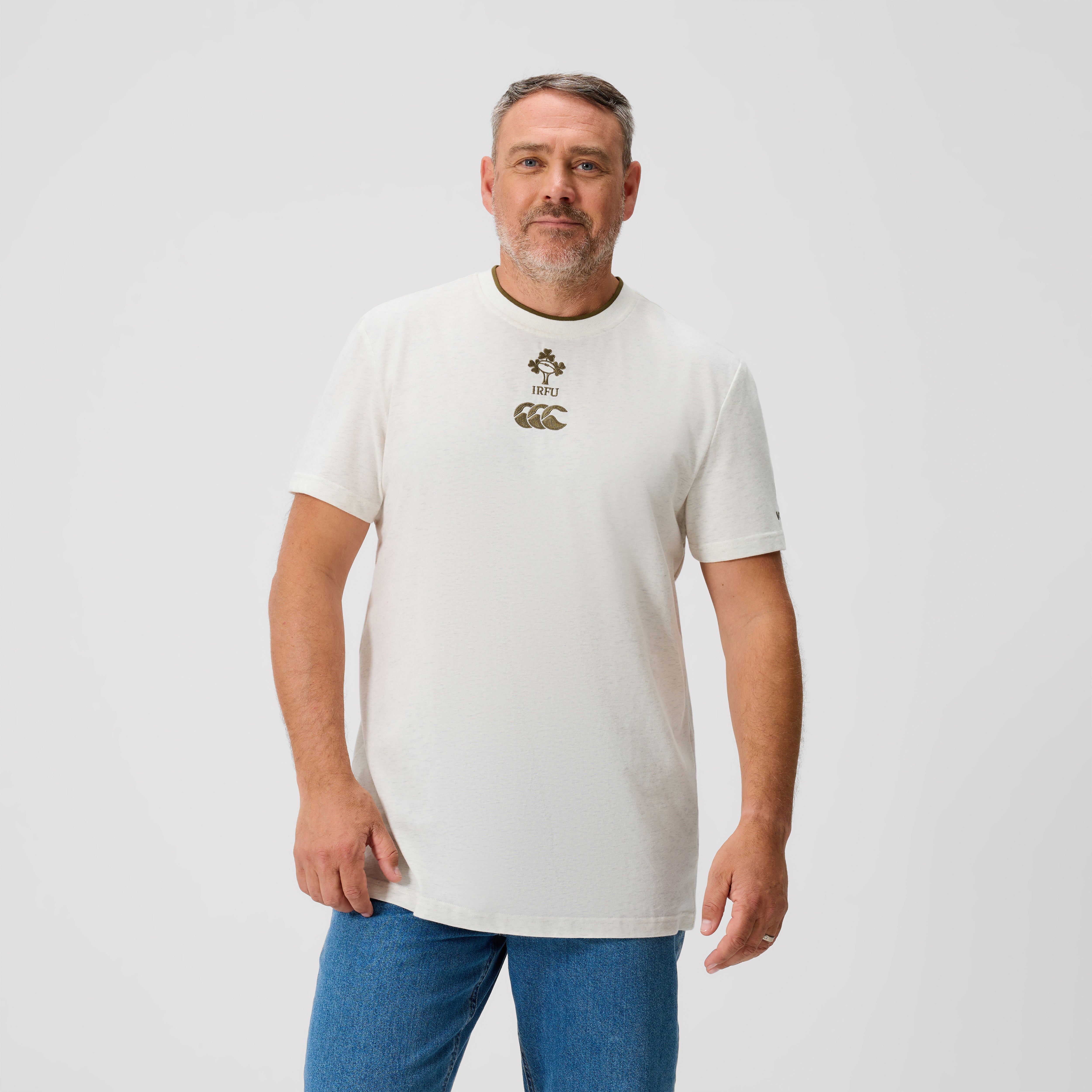 canterbury-mens-ireland-team-cotton-tee-cream-marl image 1