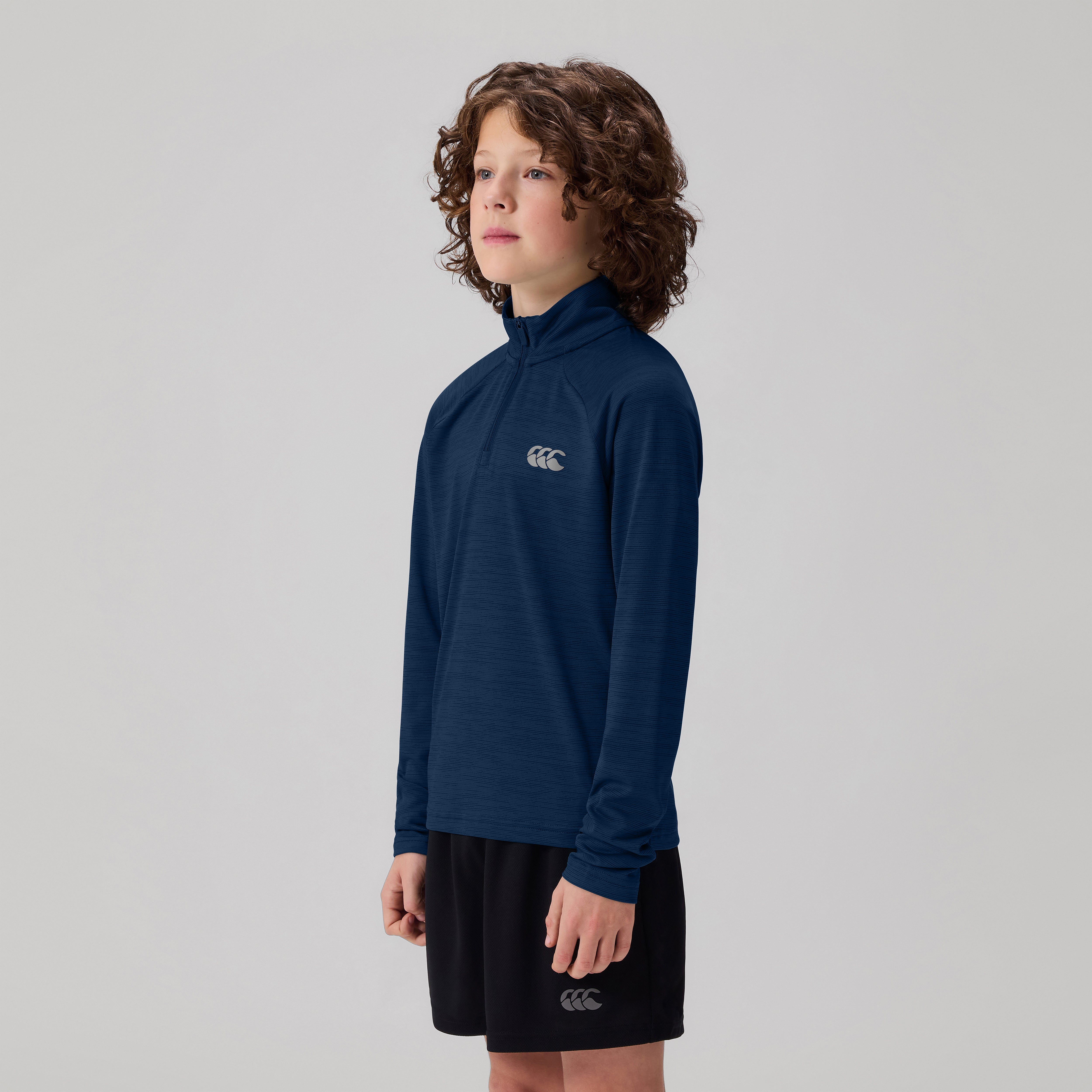 canterbury-tempo-sudadera-de-entrenamiento-1-4-zip-para-junior-unisex-azul-marin image 4