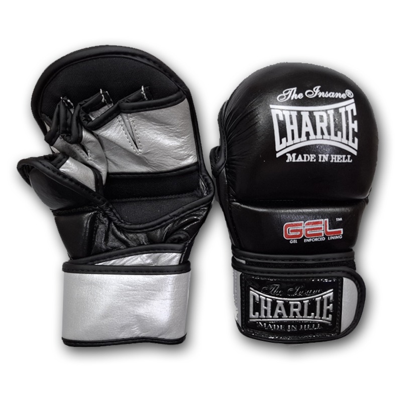 charlie-boxing-guantillas-mma-gel-sparring-piel-de-b-falo-6-oz image 1