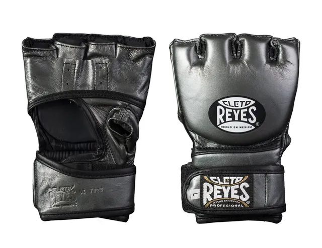 cleto-reyes-guantes-de-pelea-mma-piel-de-res-gris-oxford-doble-cierre-de-contact image 1