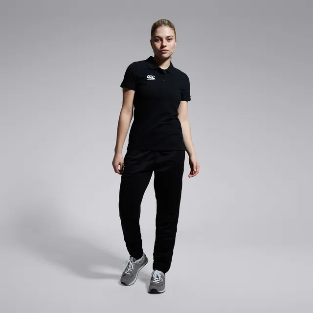 polo-canterbury-waimak-para-mujer-negro-manga-corta-y-cuello-con-botones image 1