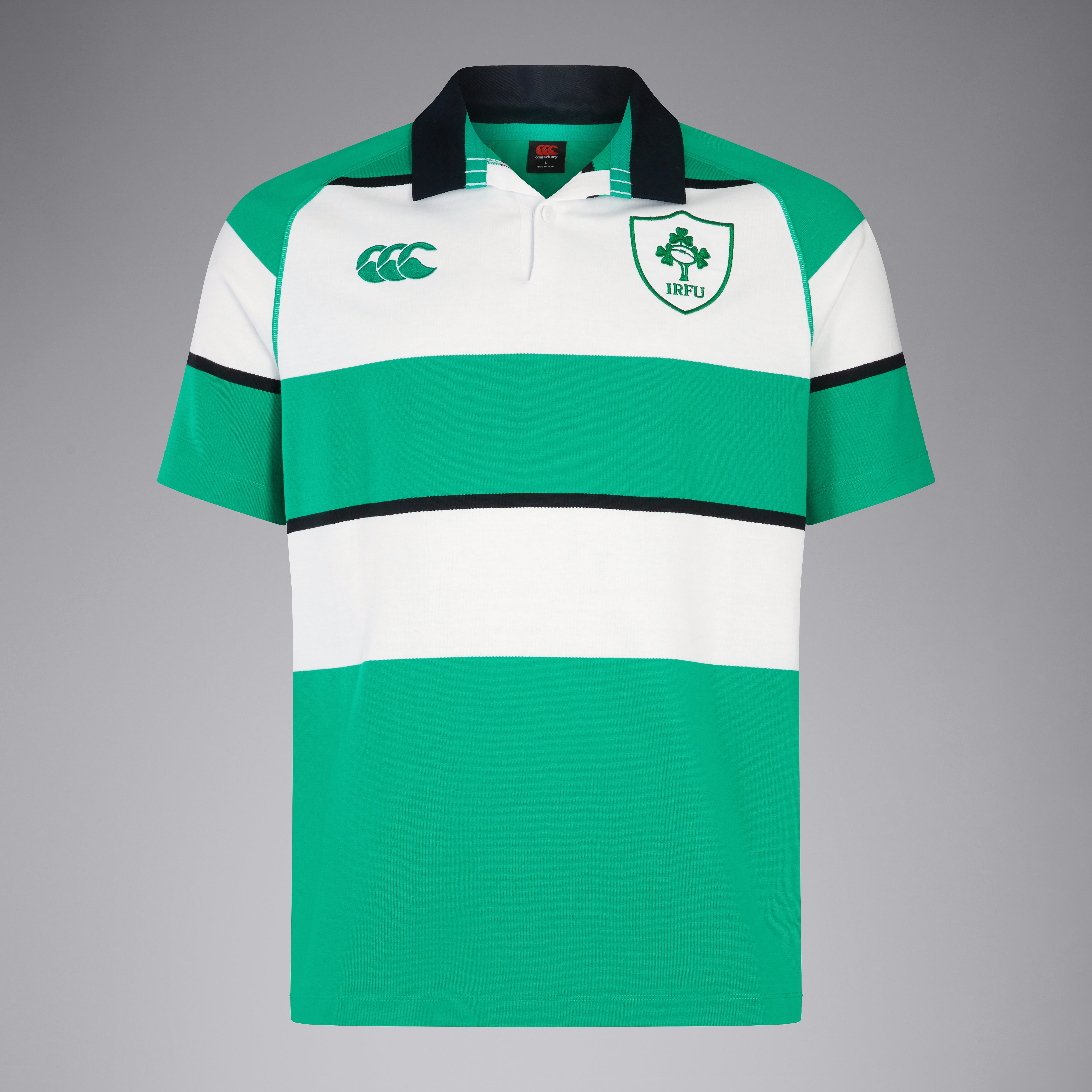 canterbury-ireland-heritage-jersey-green-white-para-hombre-camiseta-de-rugby-de- image 1