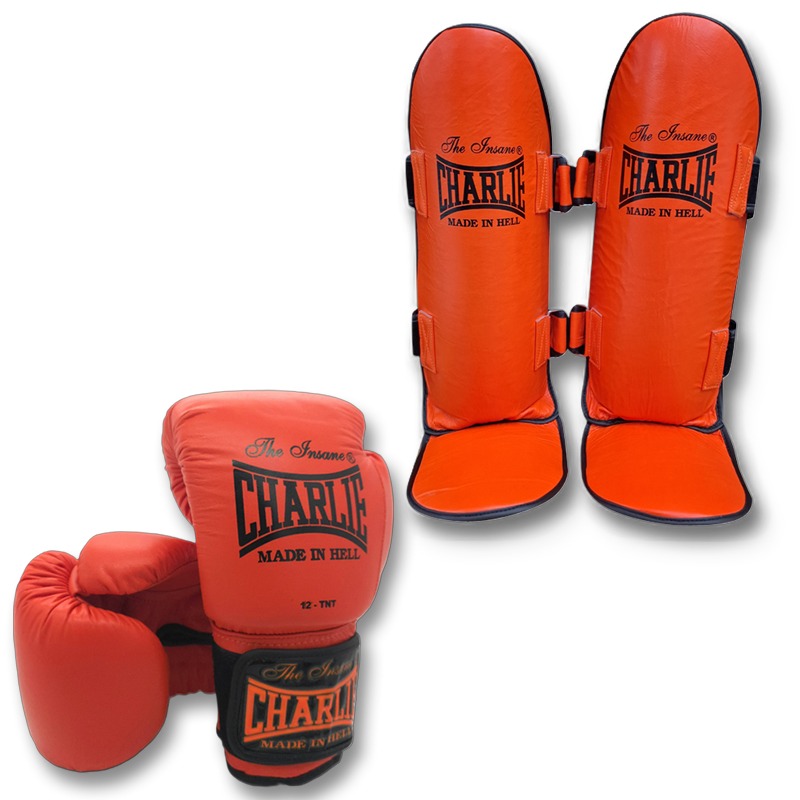 pack-m-kick-orange-charlie-boxing-guantes-espinillera-ahorra-20 image 1