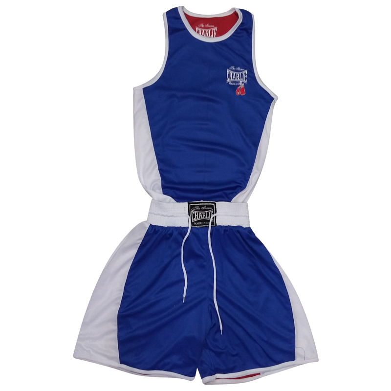 charlie-boxing-set-amateur-reversible-equipo-de-boxeo-azul-y-rojo-en-poli-ster image 3