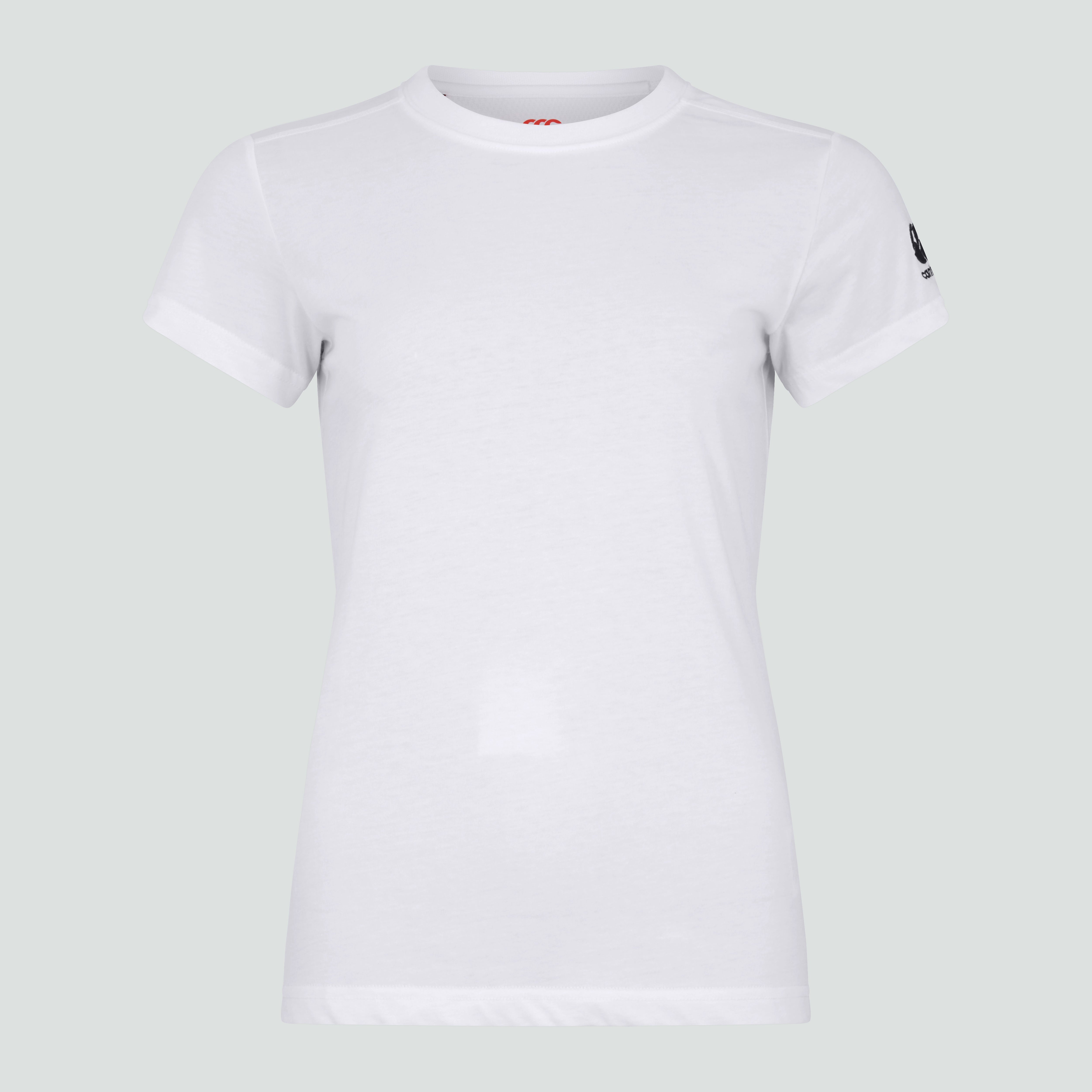 canterbury-club-plain-camiseta-cuello-redondo-mujer-blanca image 1