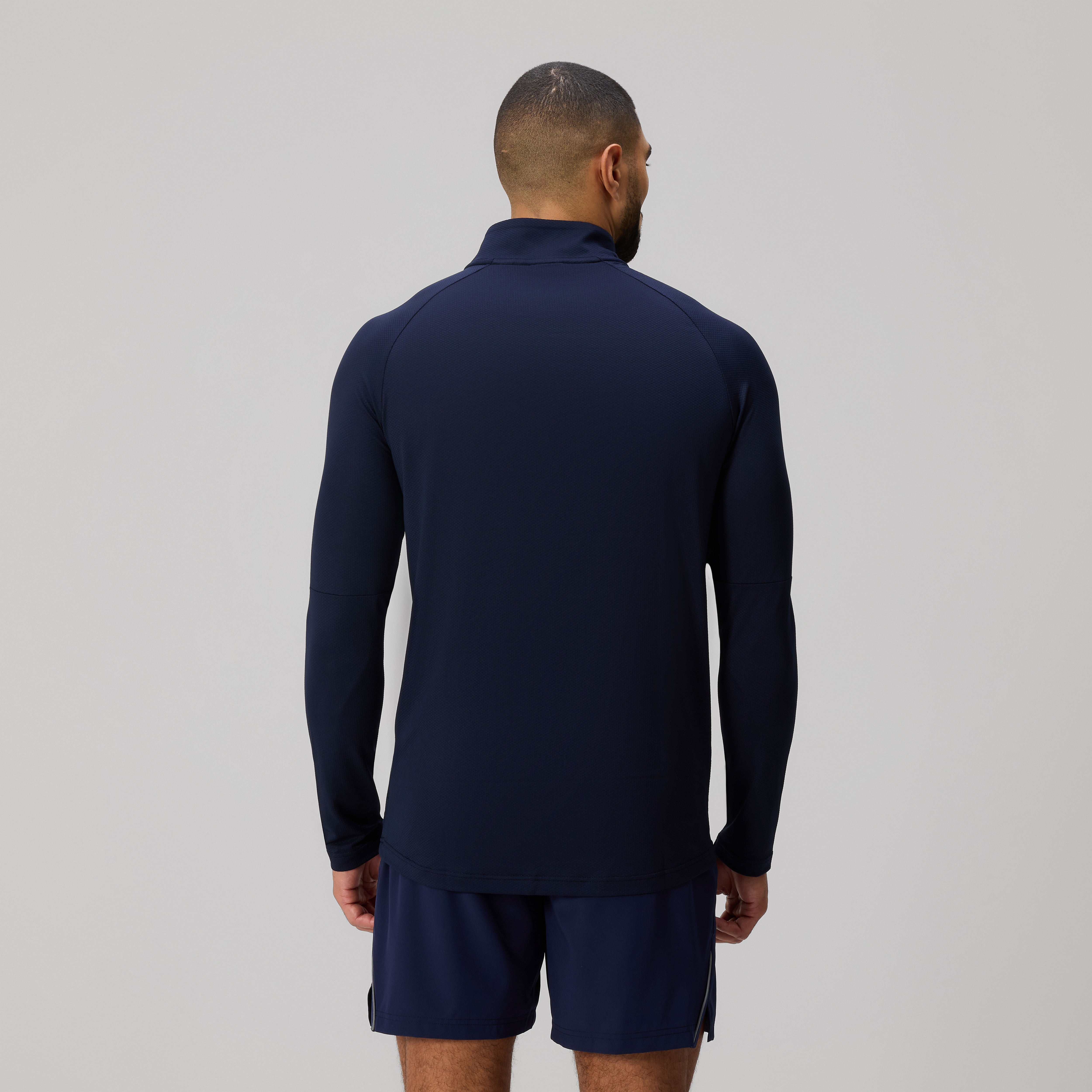 canterbury-mens-tempo-1-4-zip-tee-navy-camiseta-de-entrenamiento-con-media-crema image 5