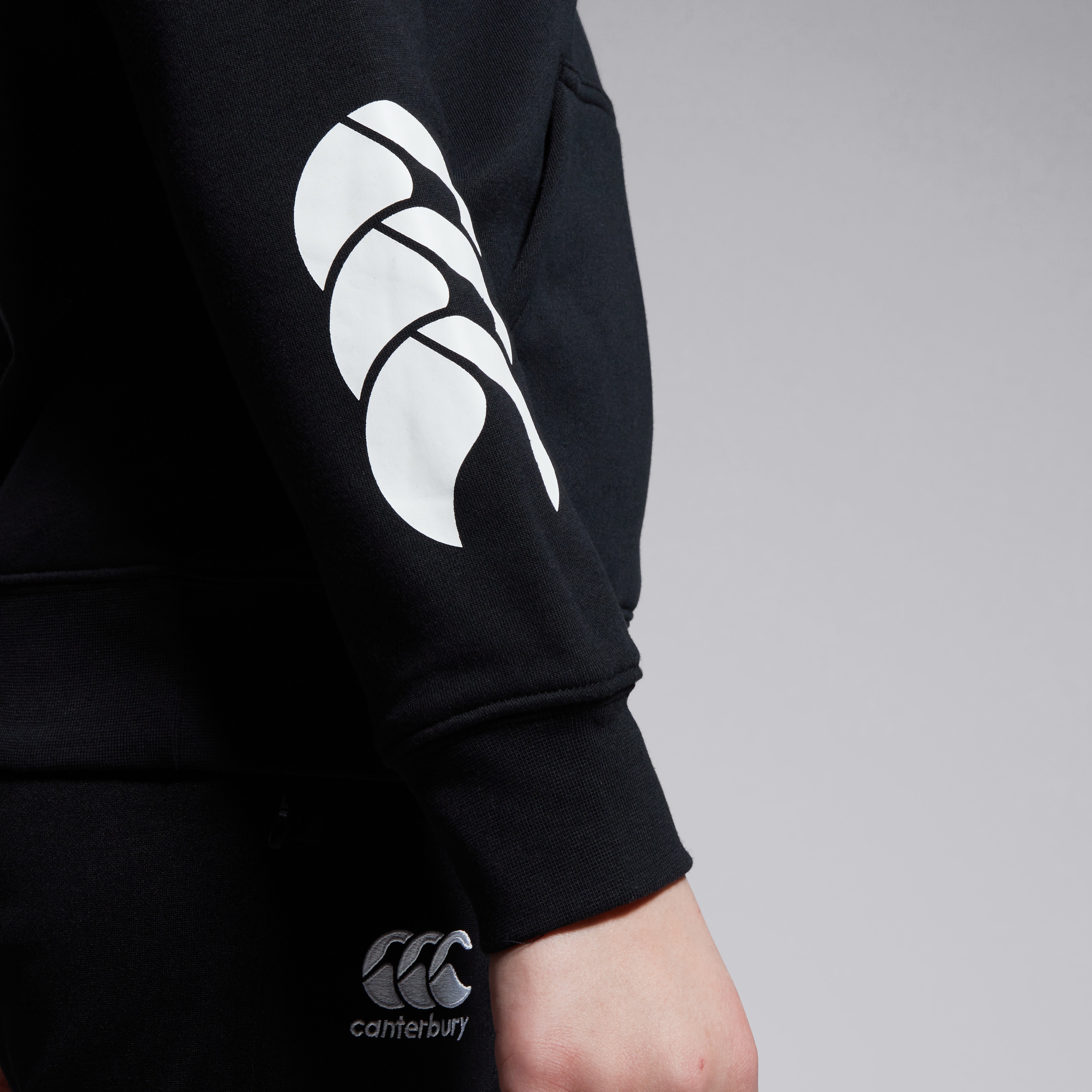 canterbury-sudadera-con-capucha-club-junior-unisex-negra image 8