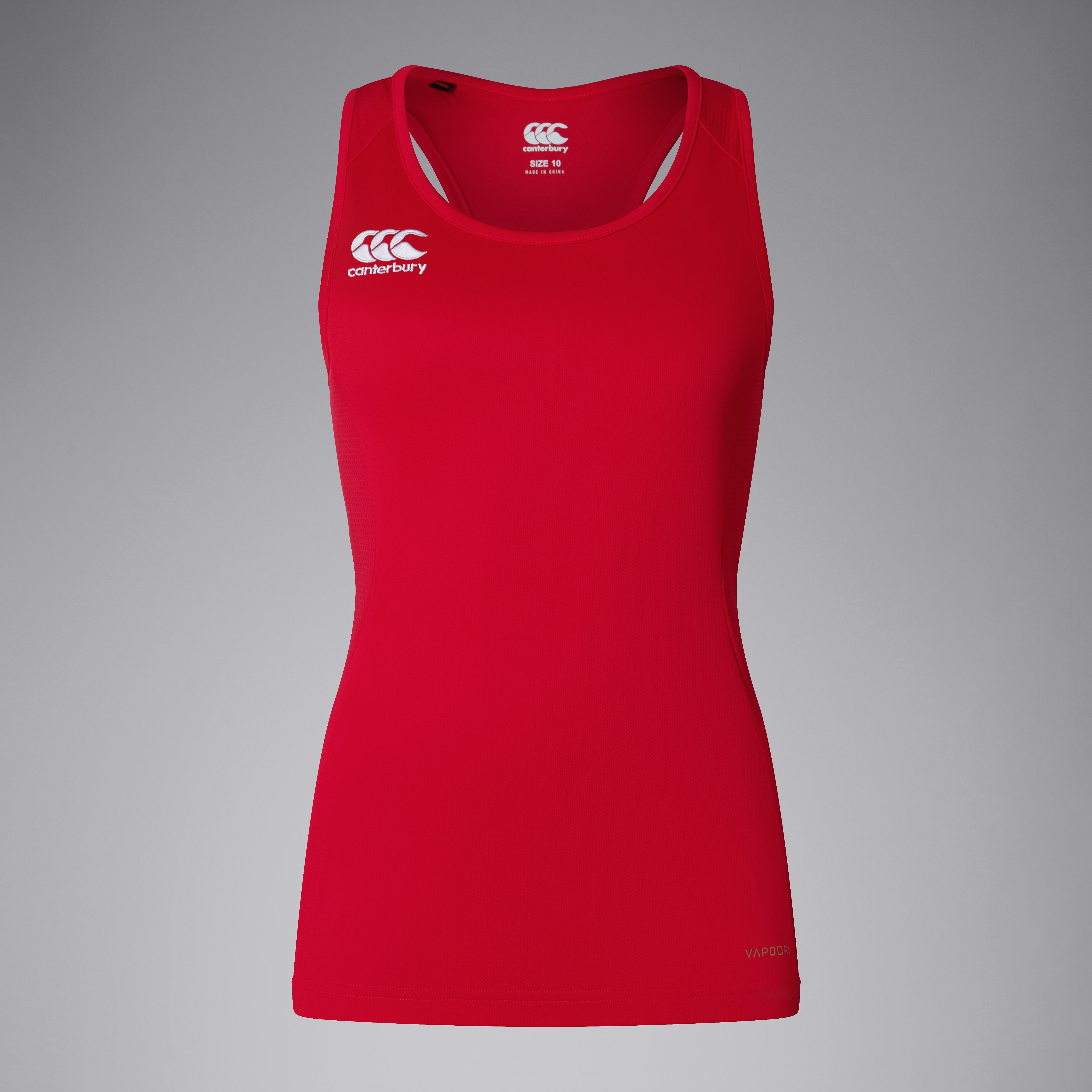 canterbury-club-dry-racerback-singlet-mujer-rojo-camiseta-sin-mangas image 1