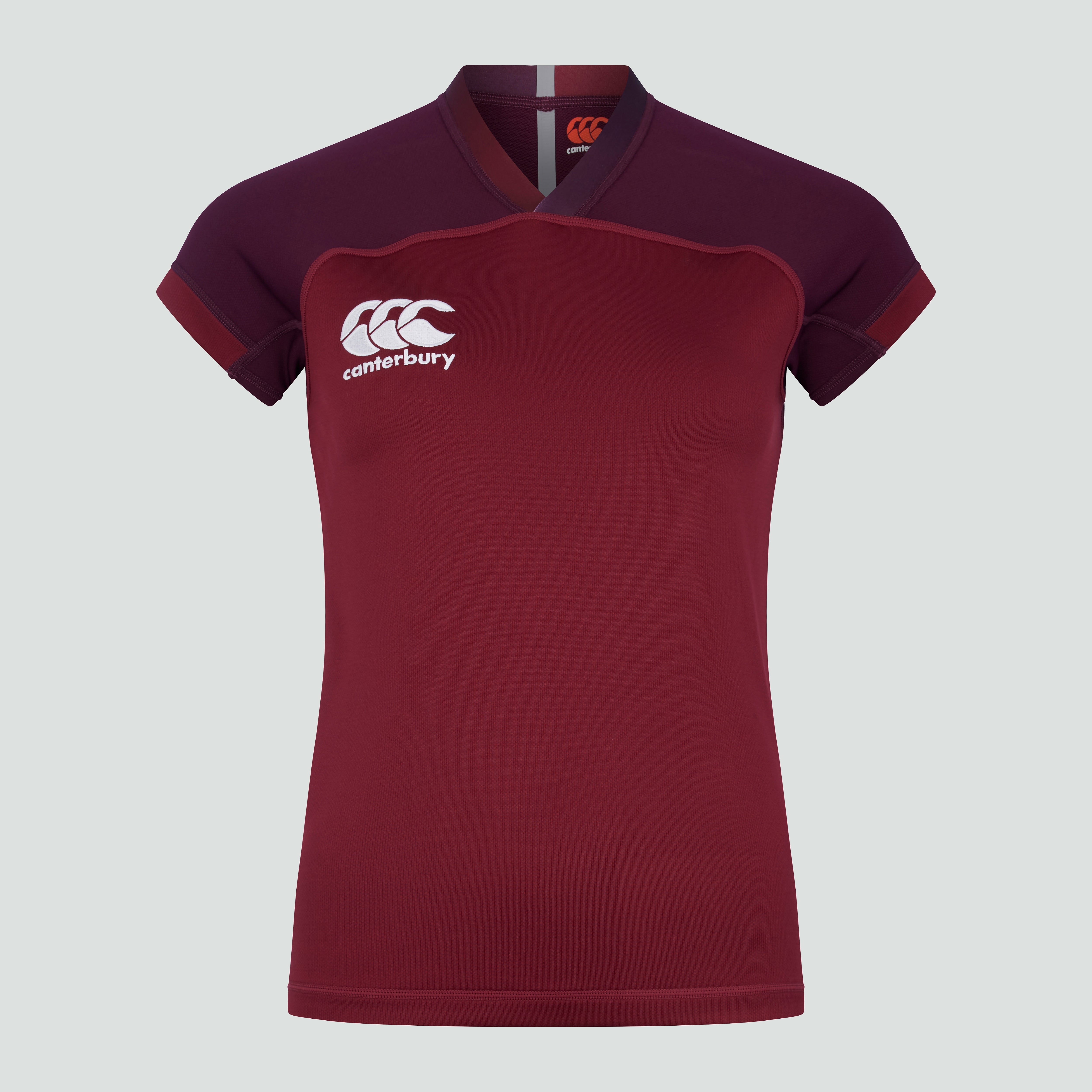 canterbury-vapodri-evader-junior-unisex-rugby-jersey-maroon image 1