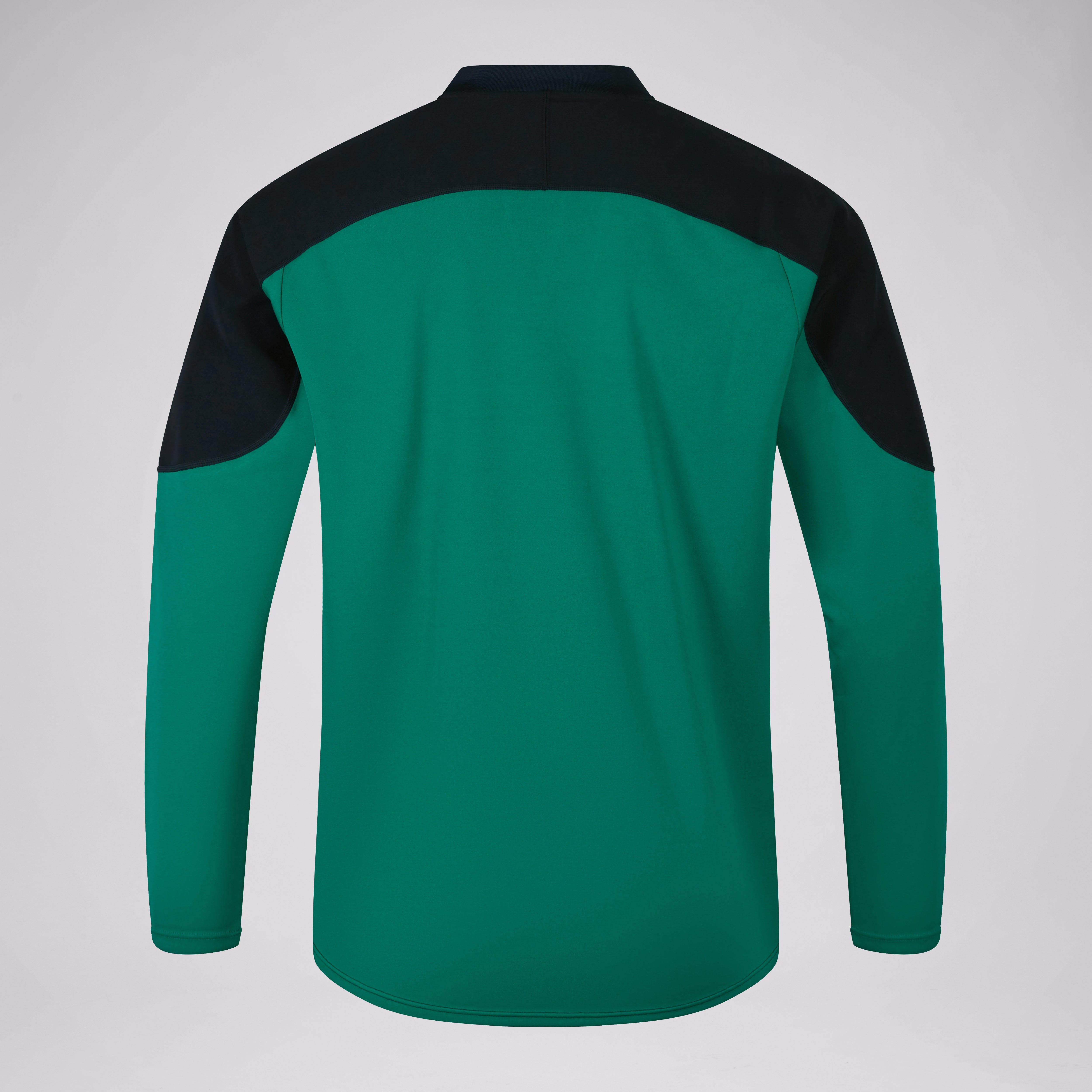 canterbury-sudadera-t-cnica-ireland-drill-top-negro-verde-para-hombre image 2