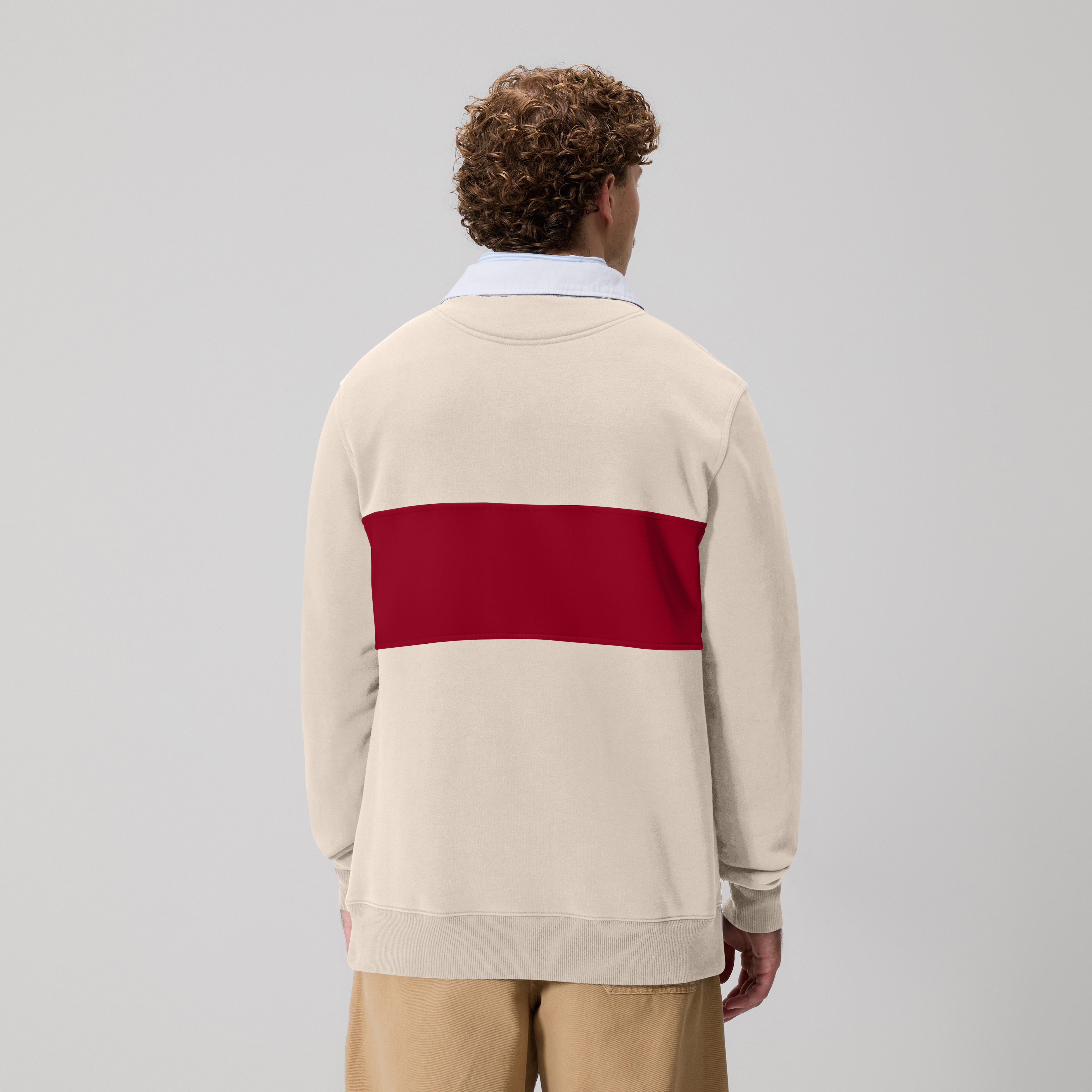 canterbury-rugby-sweatshirt-beige-para-hombre image 2