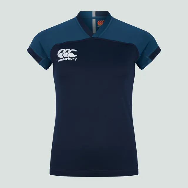 camiseta-de-rugby-canterbury-vapodri-evader-azul-marino-para-mujer image 1