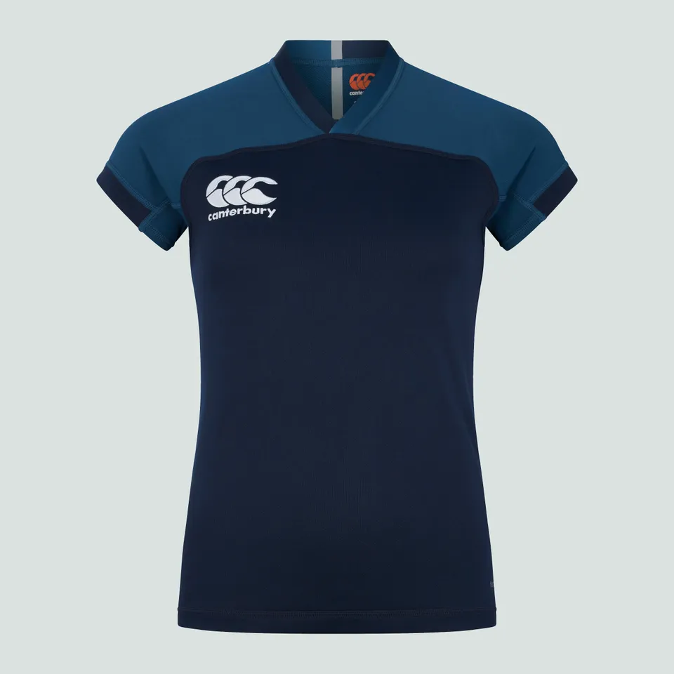 camiseta-de-rugby-canterbury-vapodri-evader-azul-marino-para-mujer image 1